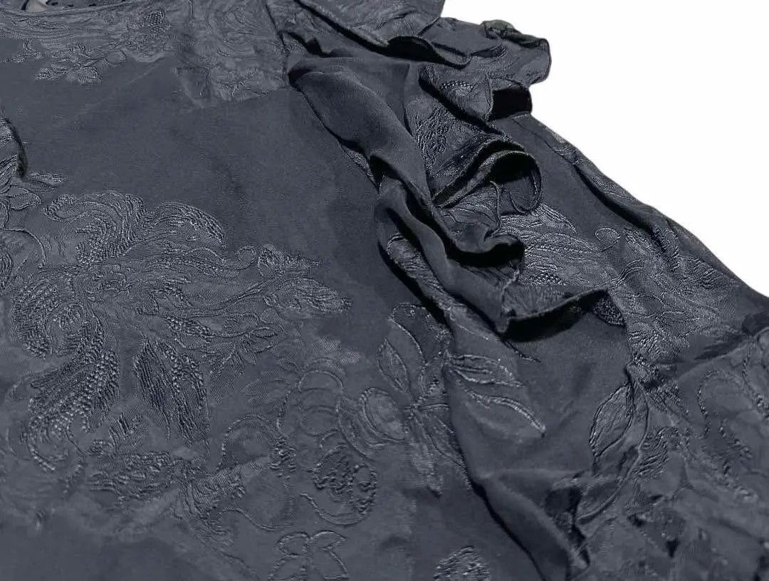 Dries Van Noten ♟️ Dries Van Noten Frill Ruffle Asymmetric Dress Size XS / US 0-2 / IT 36-38 - 3 Thumbnail