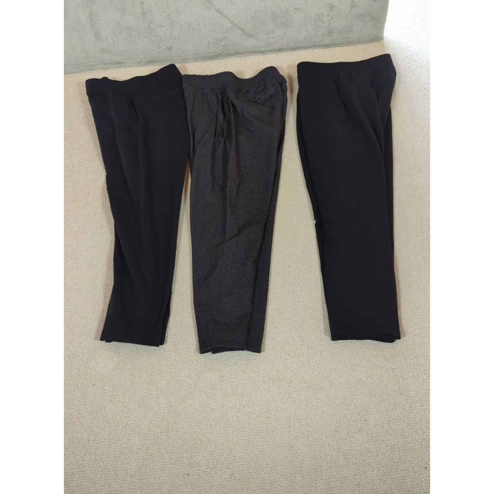 Vintage Public Rec Gamechanger Pants Mens 34x26 2 Black 1 Gray Nylon Spandex Tapered Ankle Zip Pocket Activewear Athleisure Slim Fit Regular Mens Size US 34 / EU 50 - 2 Thumbnail