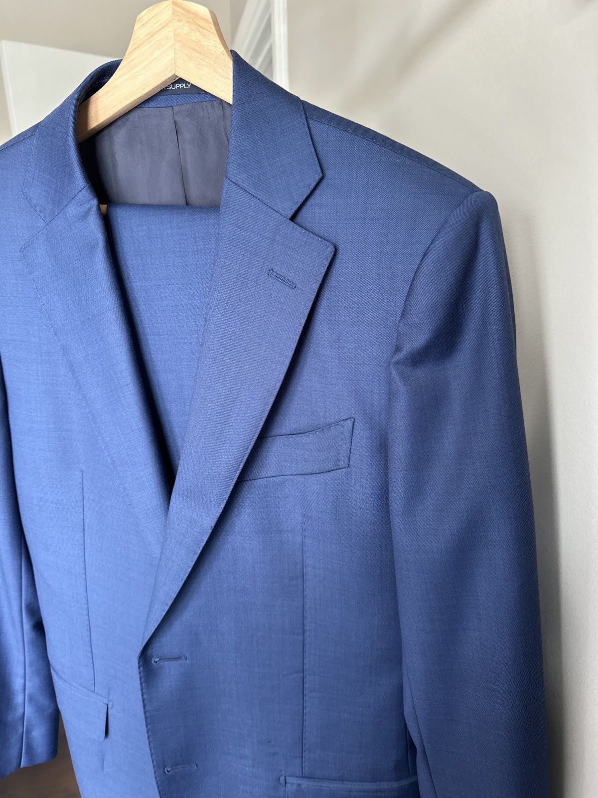 image of Suitsupply Blue Lazio Suit, Men's (Size 40R)