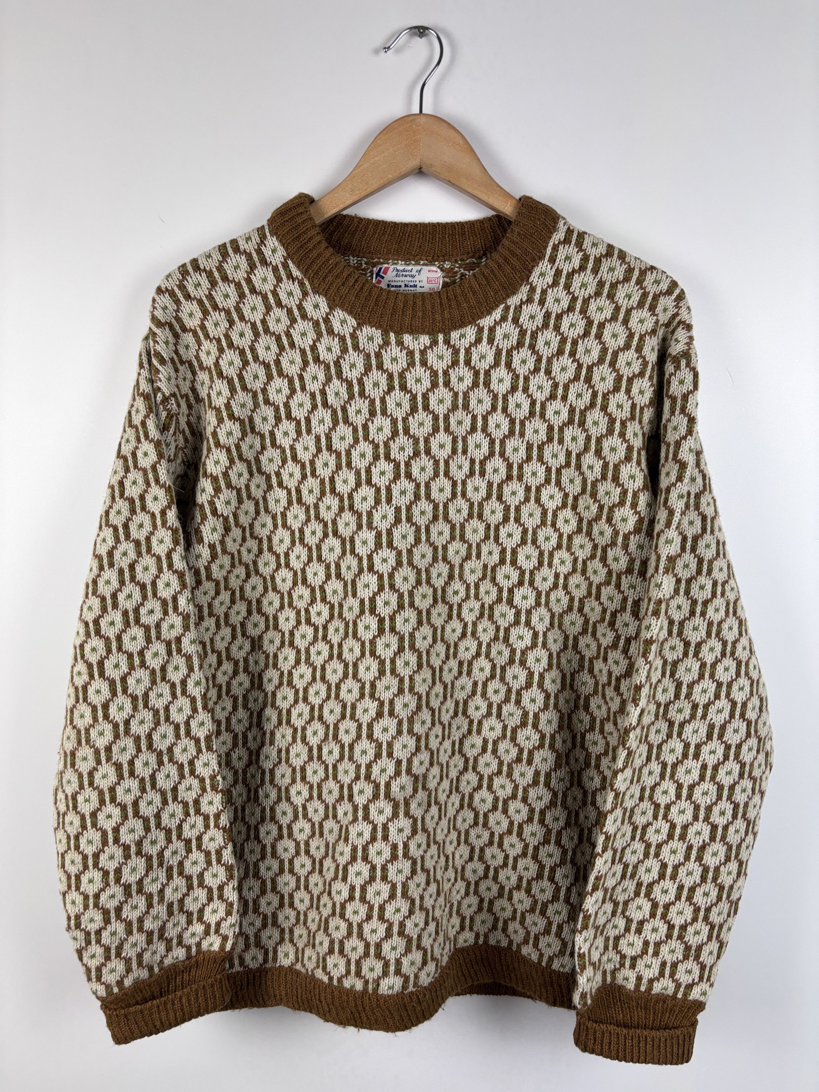 Vintage Vintage Fana Knit Wool Fisherman Sweater Norway Pullover 50 Size US M / EU 48-50 / 2 - 1 Thumbnail