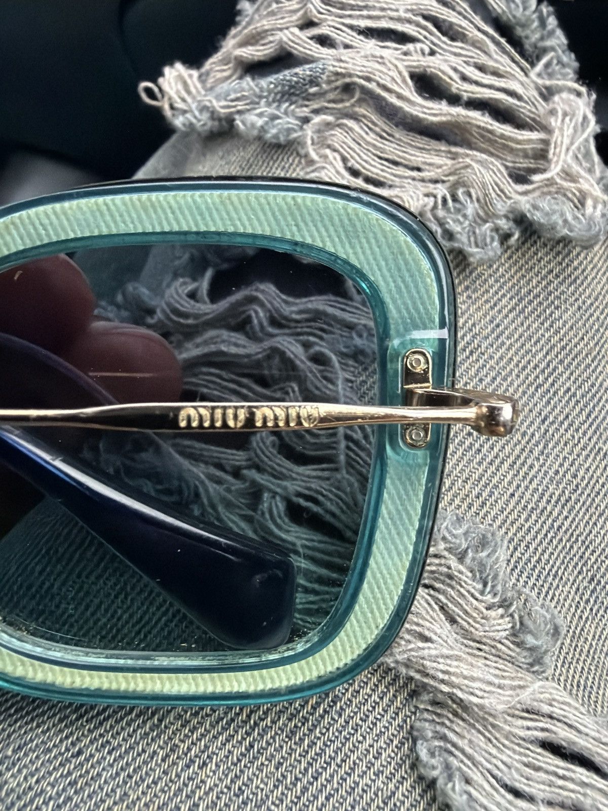 Miu Miu Miu Miu mint blue/green Size ONE SIZE - 4 Thumbnail