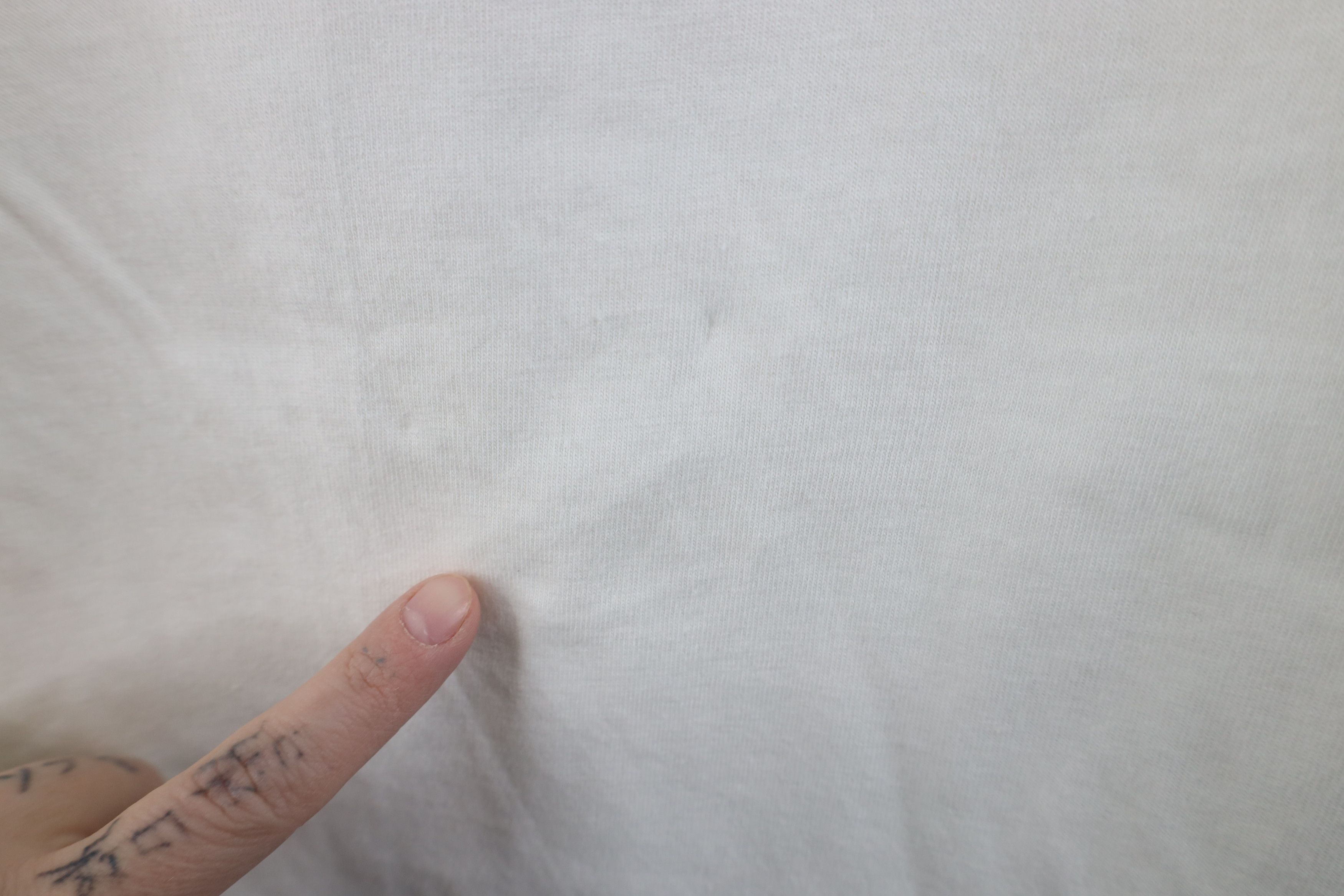 Lands' End × Vintage Vintage Lands End Blank Cotton Short Sleeve T-Shirt White Size 3XL / US 20-22 - 4 Thumbnail