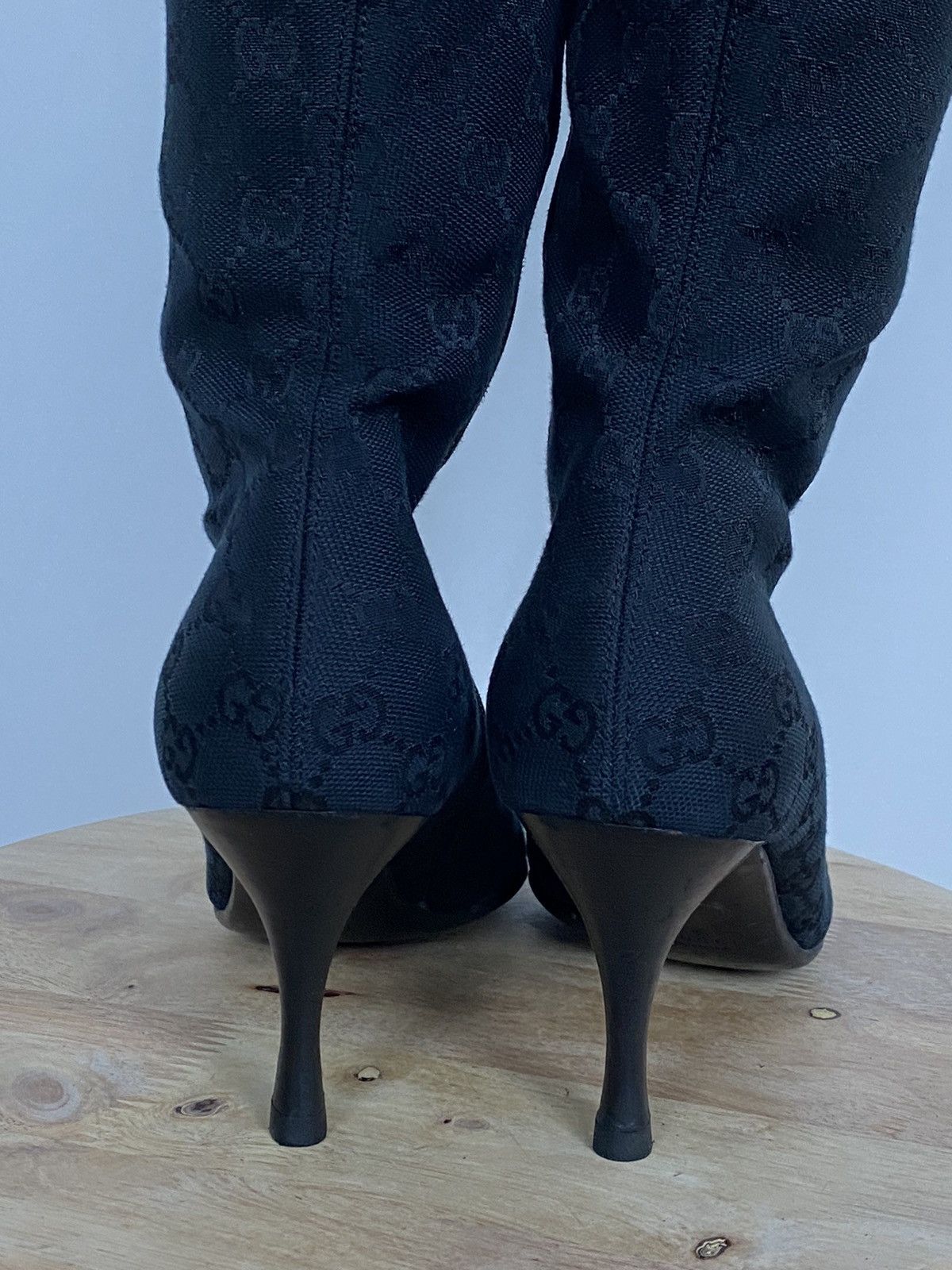 Gucci × Vintage Gucci Vintage Full Monogram GG Boots in Black Size US 8 / IT 38 - 7 Thumbnail