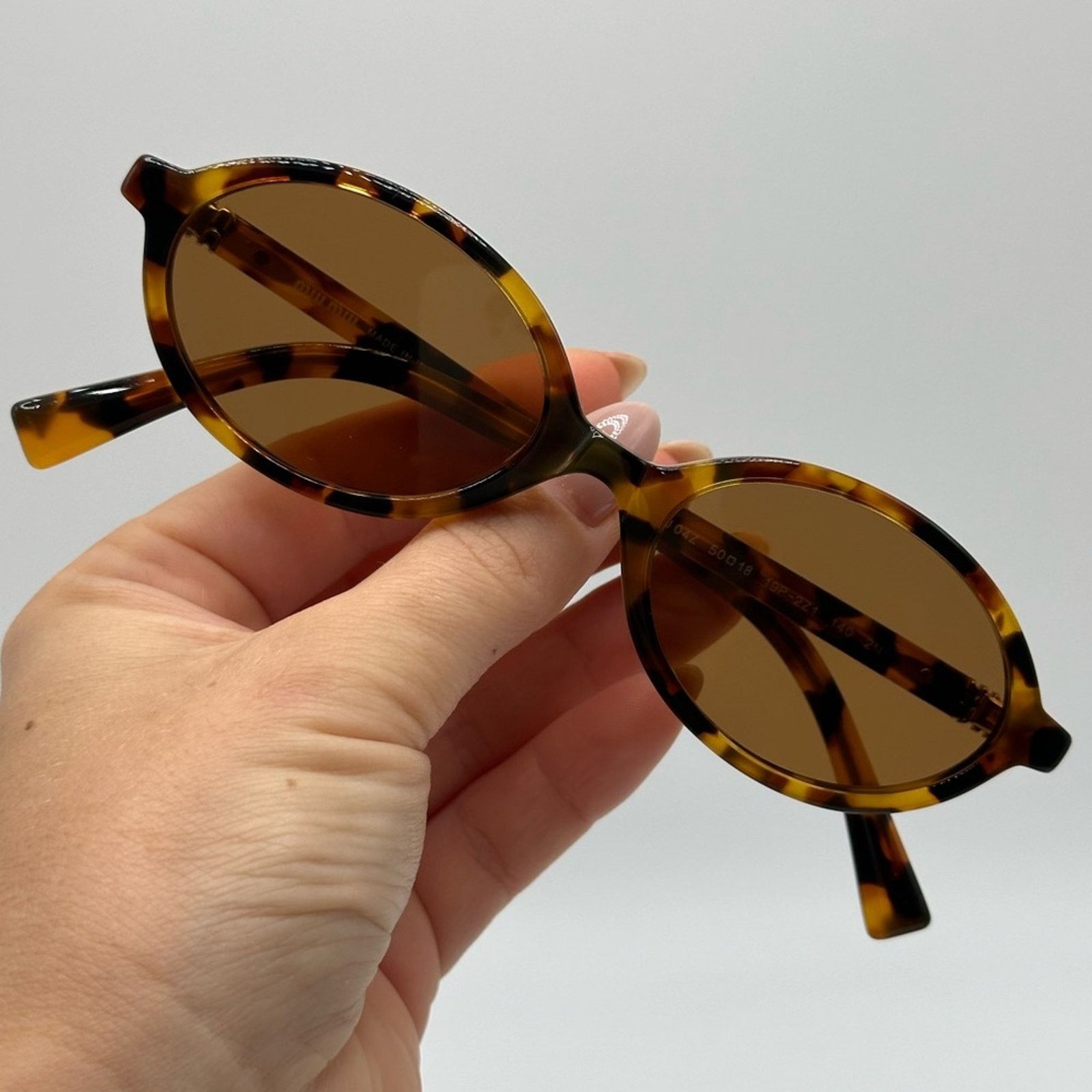 Miu Miu NEW MIU MIU MU04ZS 19P2Z1 Light HavanaBrown Women Sunglasses Size ONE SIZE - 8 Thumbnail