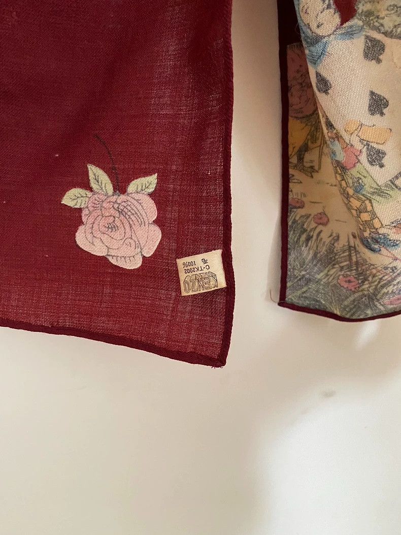 Kenzo KENZO Alice in Wonderland thin wool scarf Size ONE SIZE - 9 Thumbnail