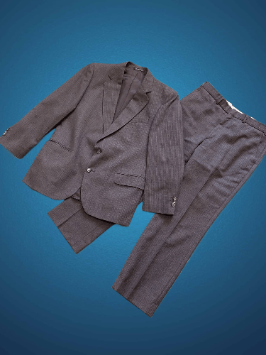 Burberry Luxury Gray Suits Burberrys Y2K Vintage Size 40R - 1 Thumbnail