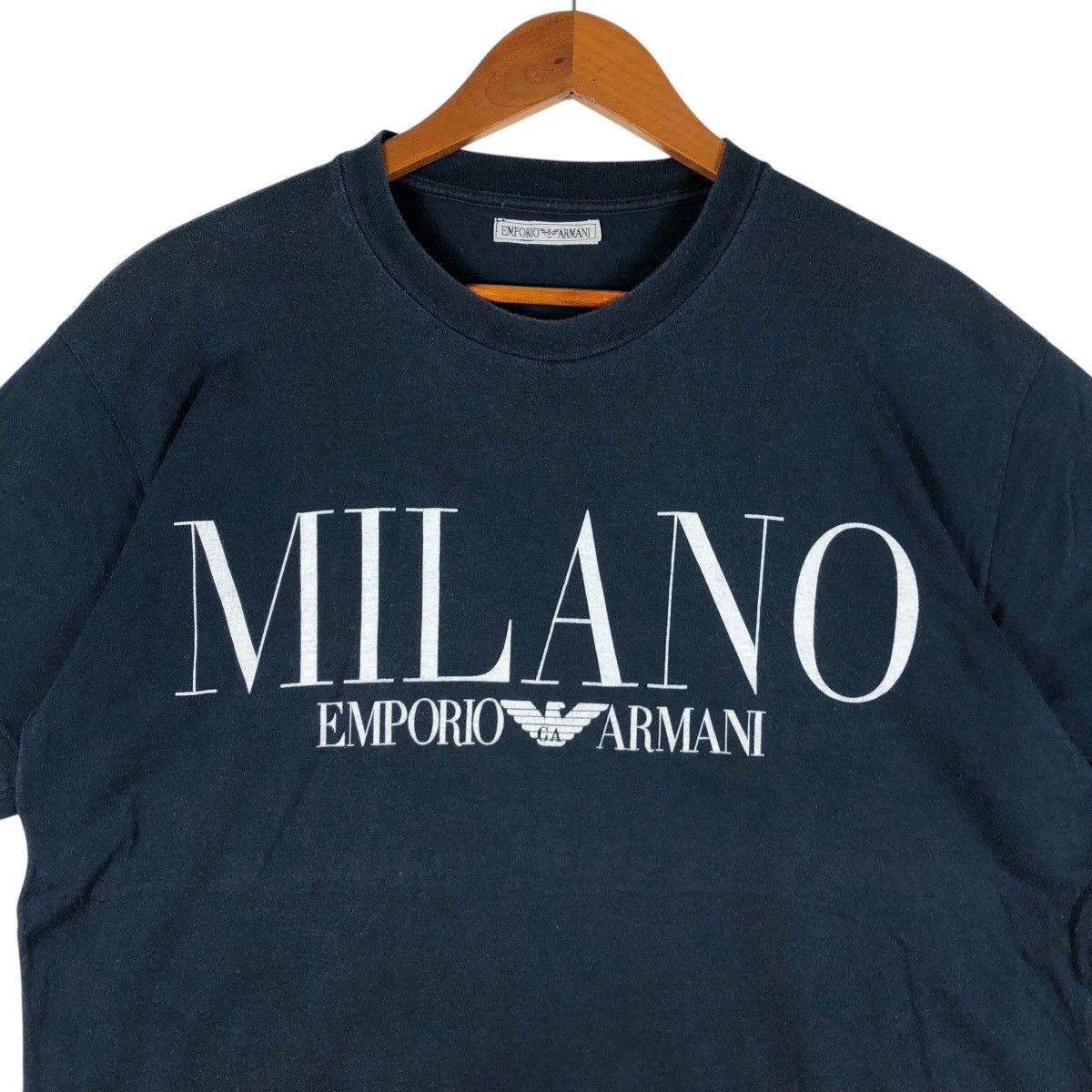 Emporio Armani EMPORIO ARMANI Milano Big Logo T-Shirt Size US L / EU 52-54 / 3 - 3 Thumbnail