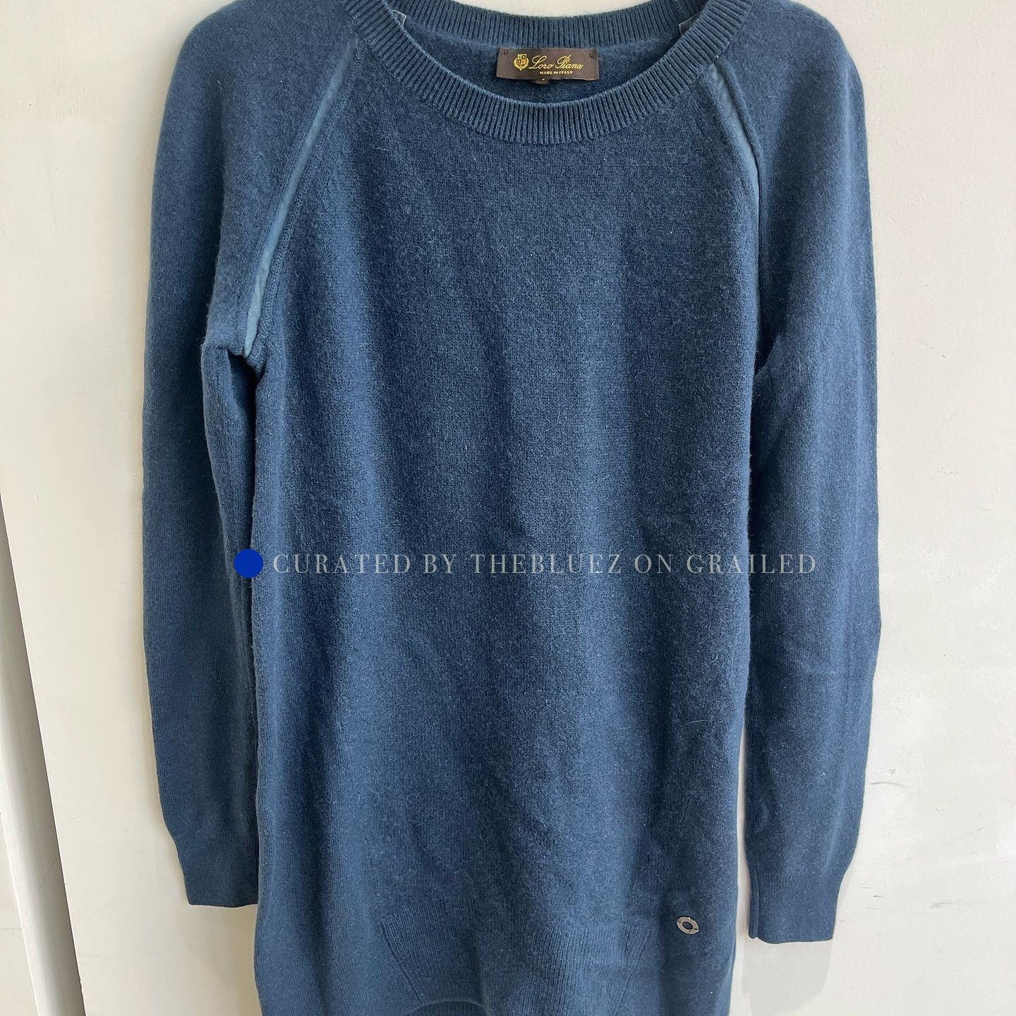 Loro Piana Blue Long Sleeve Sweater Size S Size US S / EU 44-46 / 1 - 1 Thumbnail