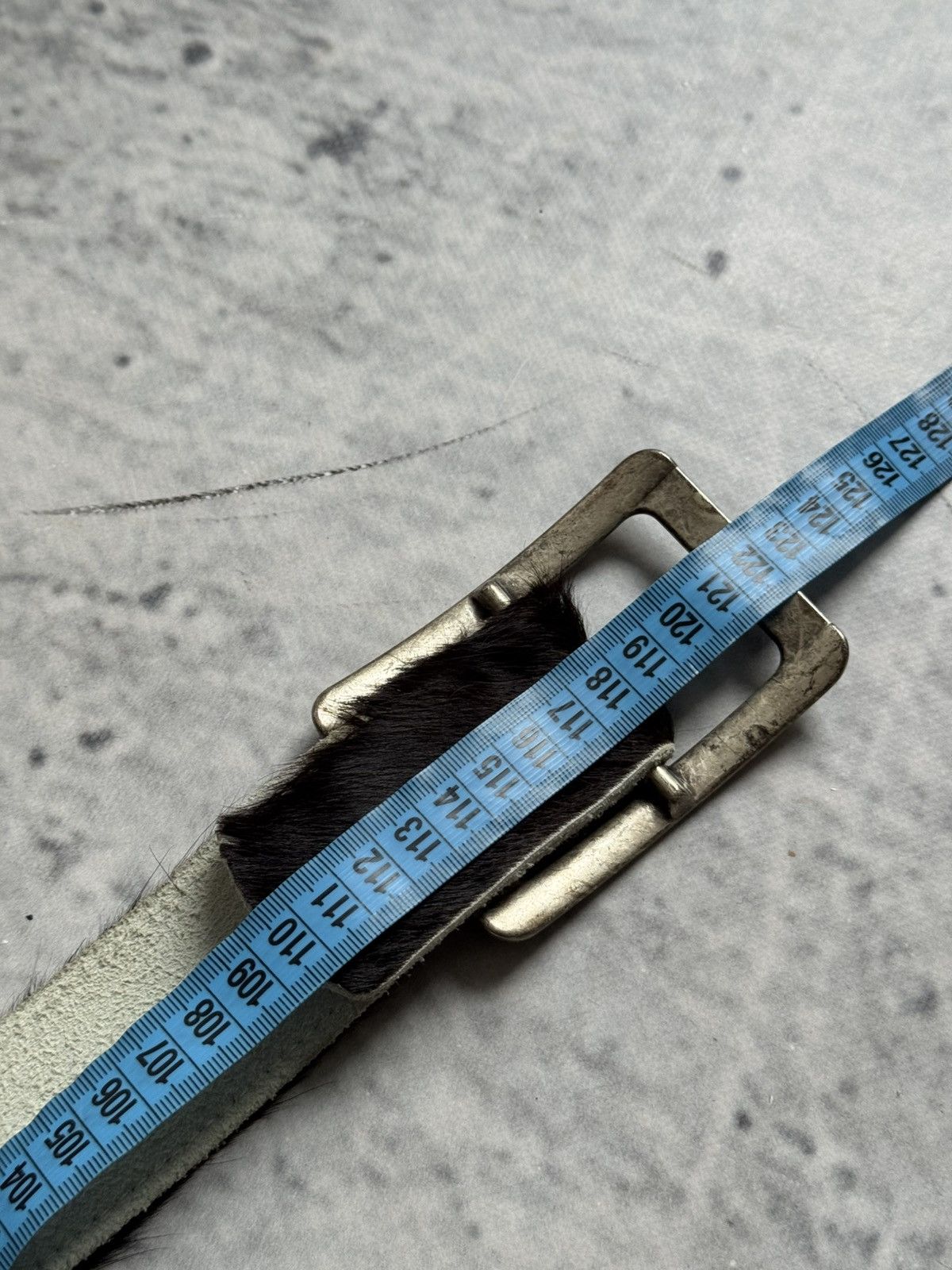 Japanese Brand RARE Horse hair Y2K Vintage Avantgarde leather belt Japanese Size ONE SIZE - 8 Thumbnail