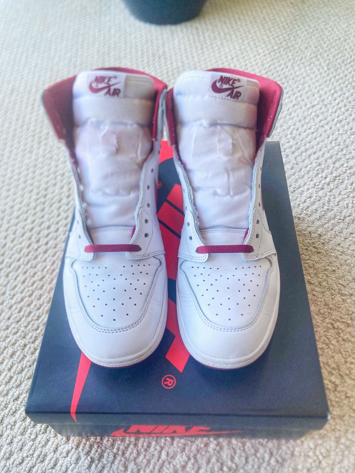 Nike Nike Air Jordan 1 Retro High 85 Metallic Burgundy Size US 13 / EU 46 - 2 Thumbnail