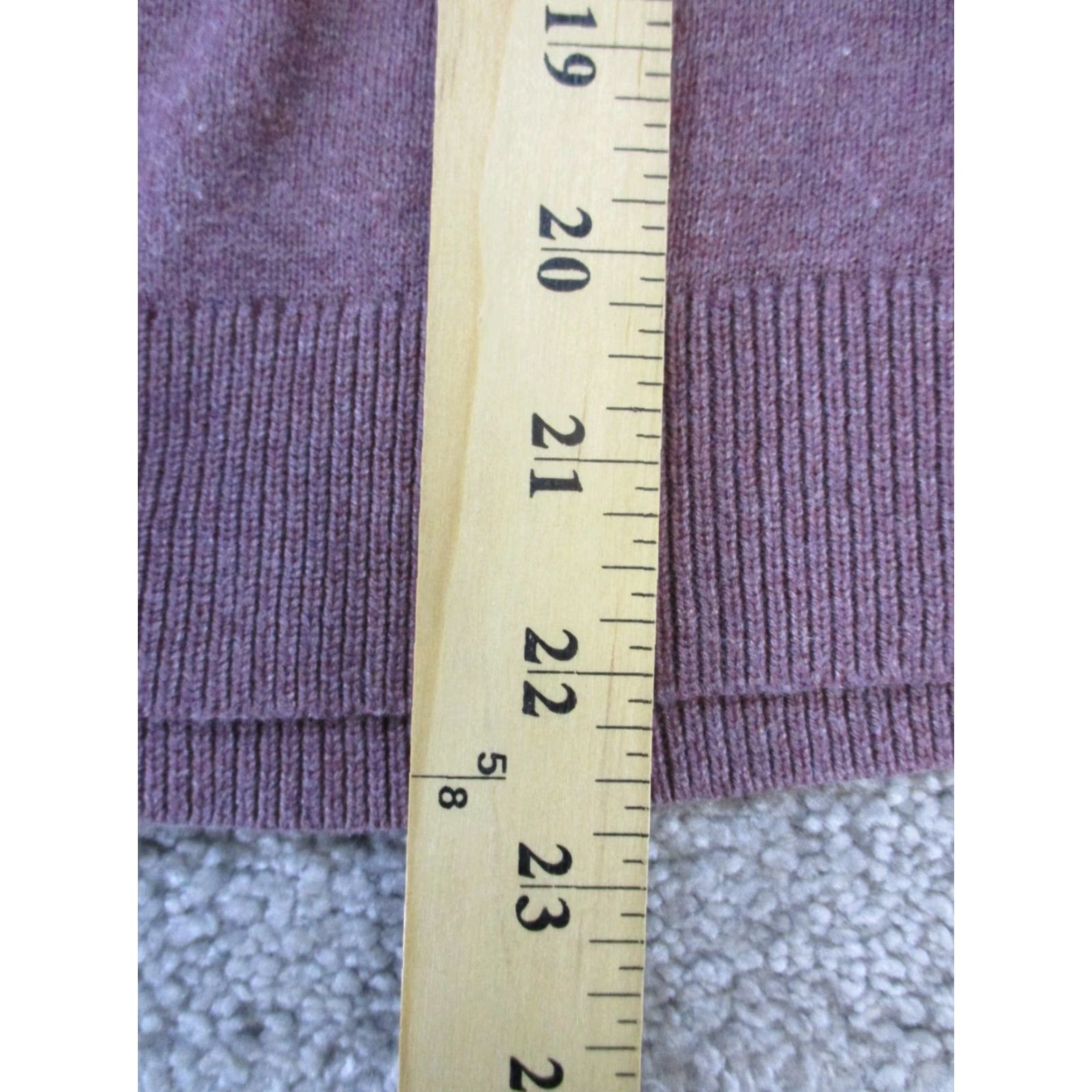 J. Jill VINTAGE J. Jill Sweater Women's Small Pullover Knit Long Sleeve V-Neck Burgundy Cotton Blend 90s Womens Size S / US 4 / IT 40 - 8 Thumbnail