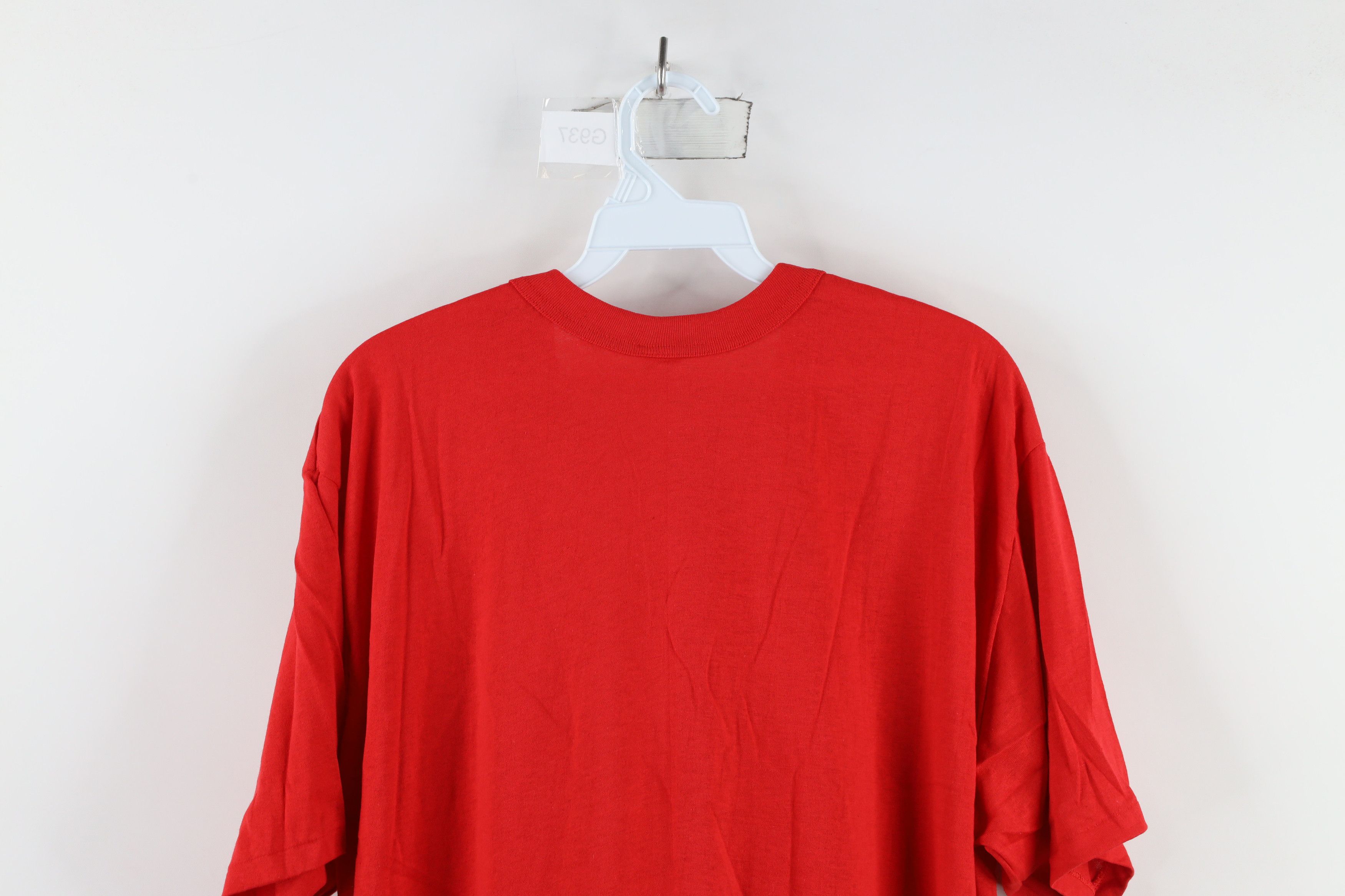 Vintage Deadstock Vintage 70s 20 Teamsters Union T-Shirt Red USA Size US XXL / EU 58 / 5 - 8 Thumbnail