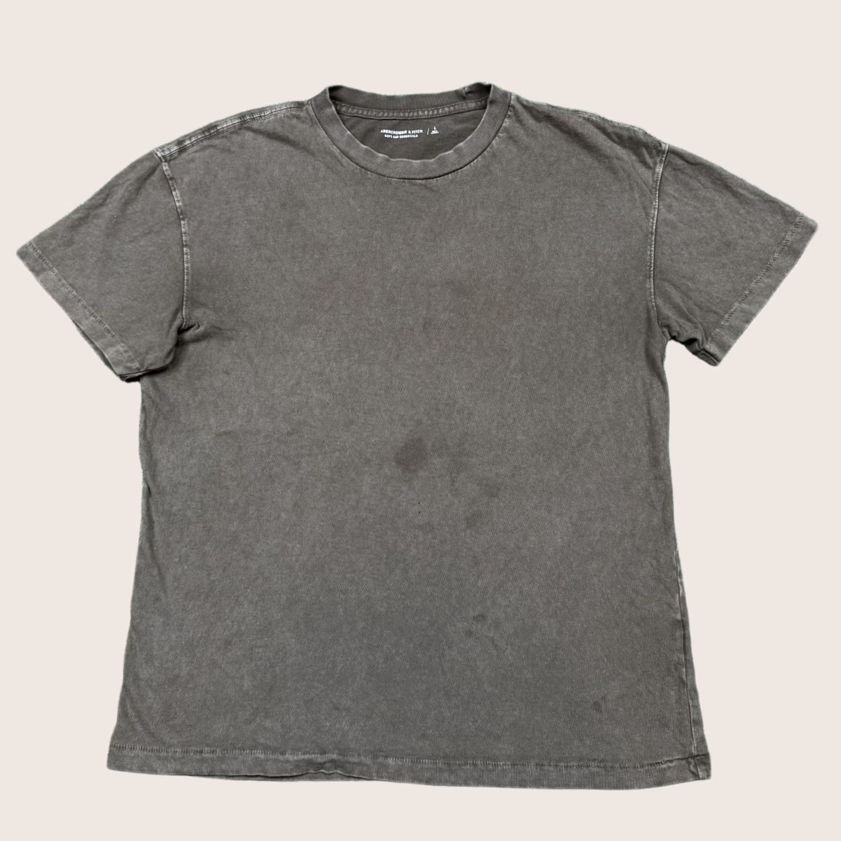 Abercrombie & Fitch Abercrombie & Fitch Shirt Men L Brown Short Sleeve Solid Logo Knit's Regular Fit Cotton Casual Size US L / EU 52-54 / 3 - 1 Thumbnail