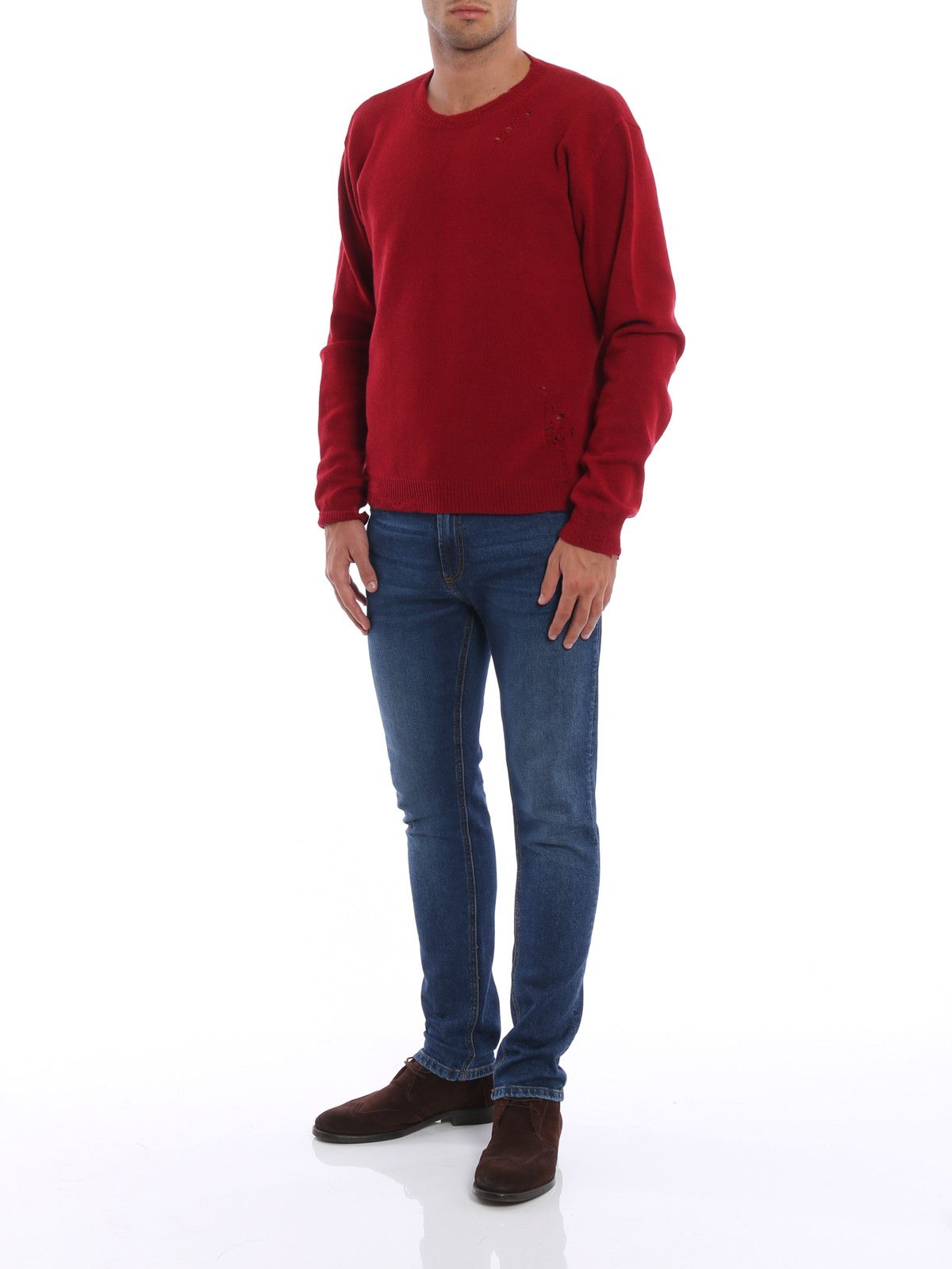 o1y0125 Crewneck Sweater in Red