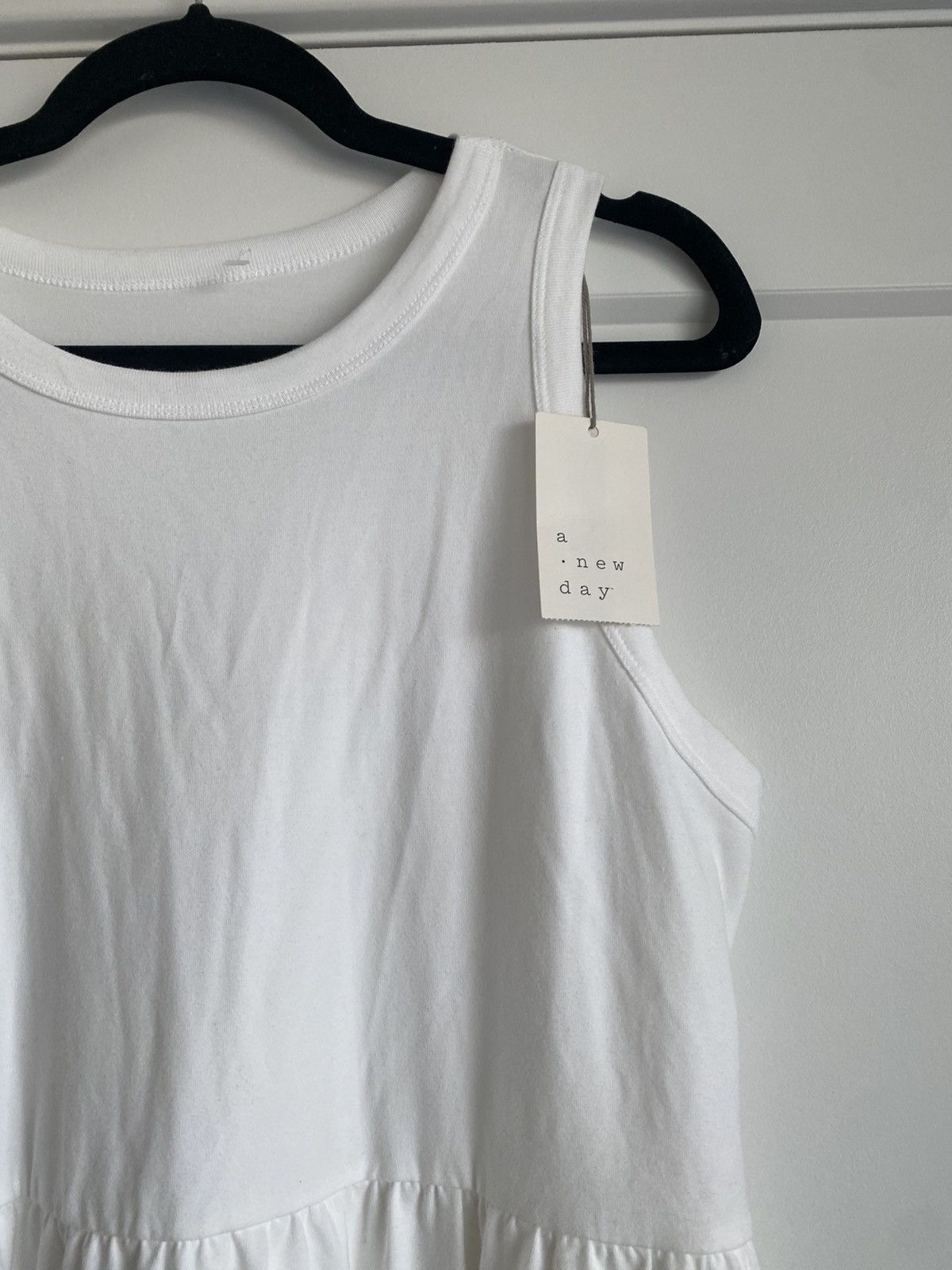 Other A New Day Women’s sleeveless NWT Knit White Ballet Dress Size L / US 10 / IT 46 - 6 Thumbnail