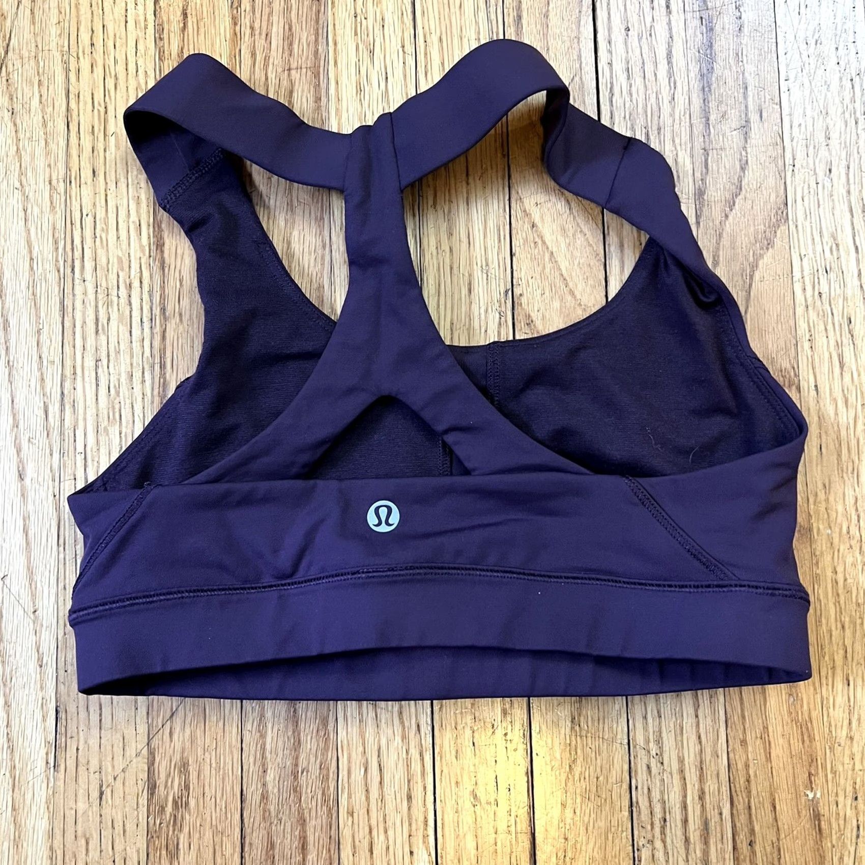 Lululemon Lululemon Sports Bra Sz 2 Purple Y back Z40416 Thick Strap Plum XS XS Size ONE SIZE - 2 Thumbnail
