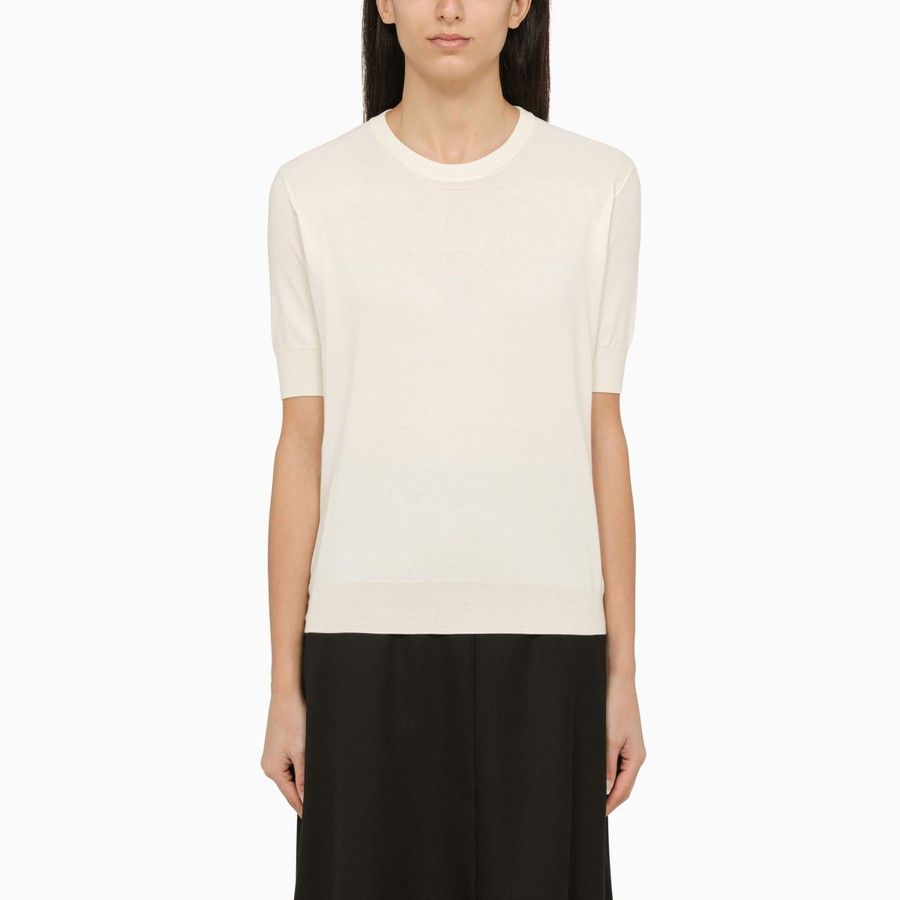 Jil Sander o1d2blof0824 Cotton Jersey in White Size S / US 4 / IT 40 - 1 Thumbnail