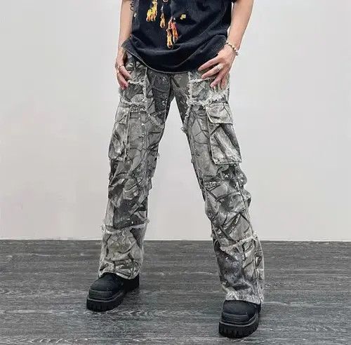 Japanese Brand Camouflage Y2K Fashion Baggy Jeans Cargo Pants Size US 30 / EU 46 - 4 Thumbnail