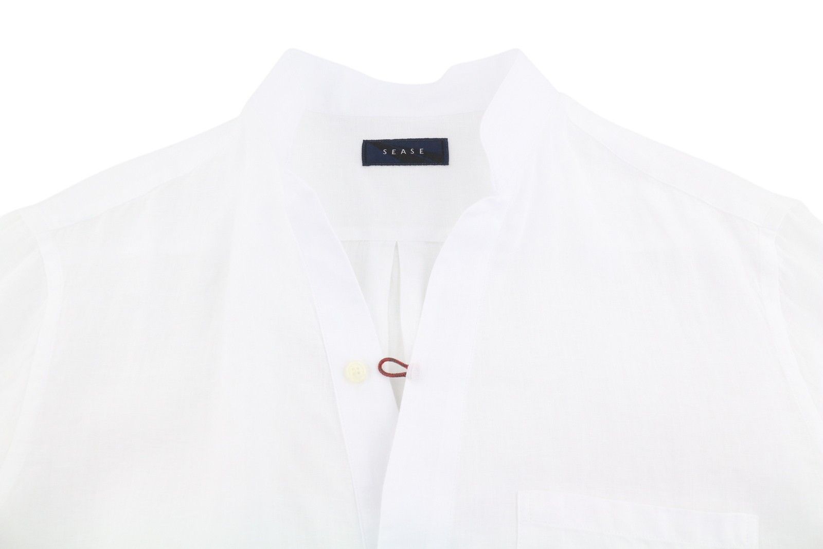 SEASE TN420 FISH TAIL S White Linen Button-Up 90614 Size US S / EU 44-46 / 1 - 5 Thumbnail