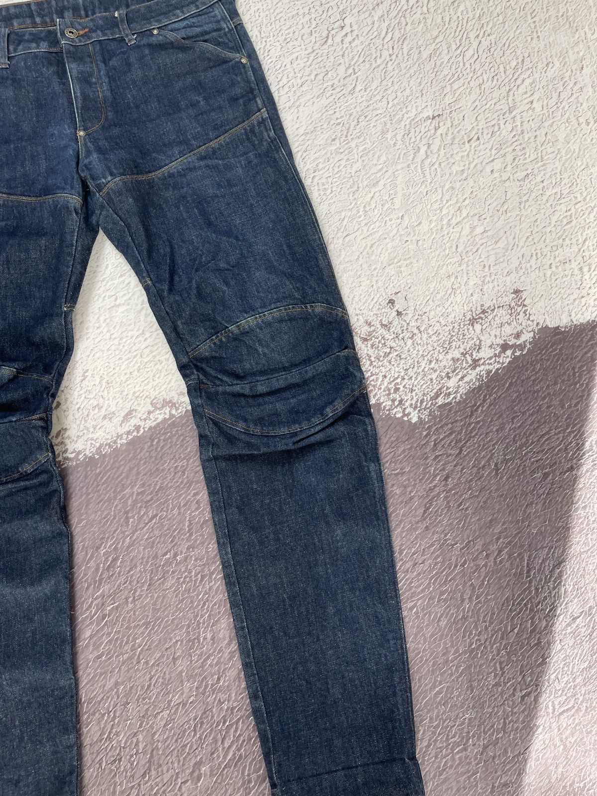 G-Star G-Star Raw double knee indigo blue biker style jeans denim Size US 36 / EU 52 - 5 Thumbnail