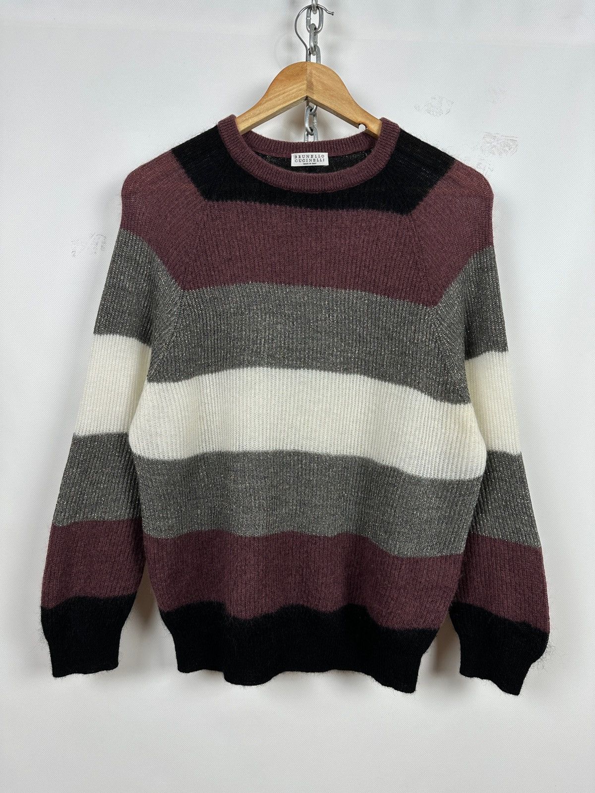Brunello Cucinelli Brunello Cucinelli Mohair / Wool Sweater Size S / US 4 / IT 40 - 1 Thumbnail