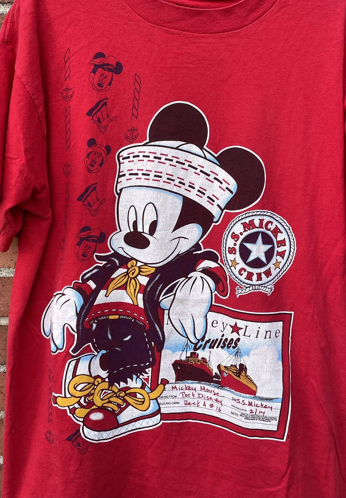 Disney Vintage 90’s Y2K Disney Mickey Mouse Cruise Shirt Size US XL / EU 56 / 4 - 3 Thumbnail