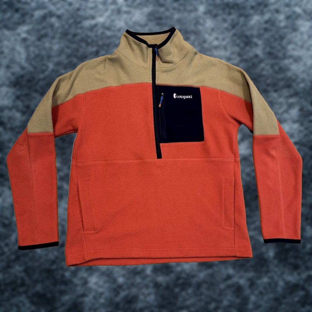 Cotopaxi Cotopaxi Abrazo Half Zip Fleece Jacket Women’s M Multicolor Peach Rust Pullover Pocket 1/2 Zip All Seasons Lightweight Size M / US 6-8 / IT 42-44 - 1 Thumbnail