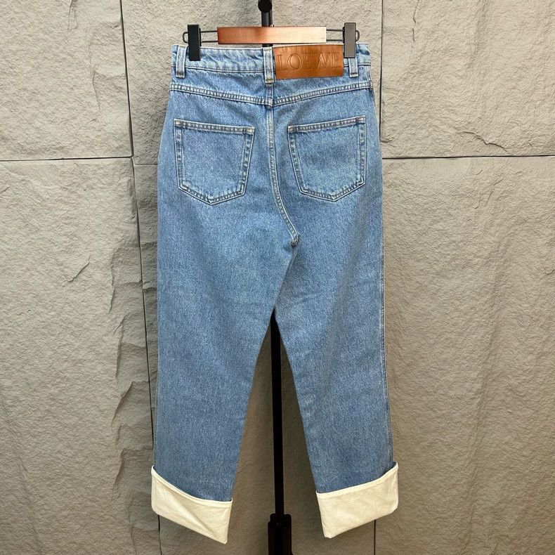 Loewe LOEWE Trousers with leather brand logo on the back Size 27" / US 4 / IT 40 - 2 Thumbnail
