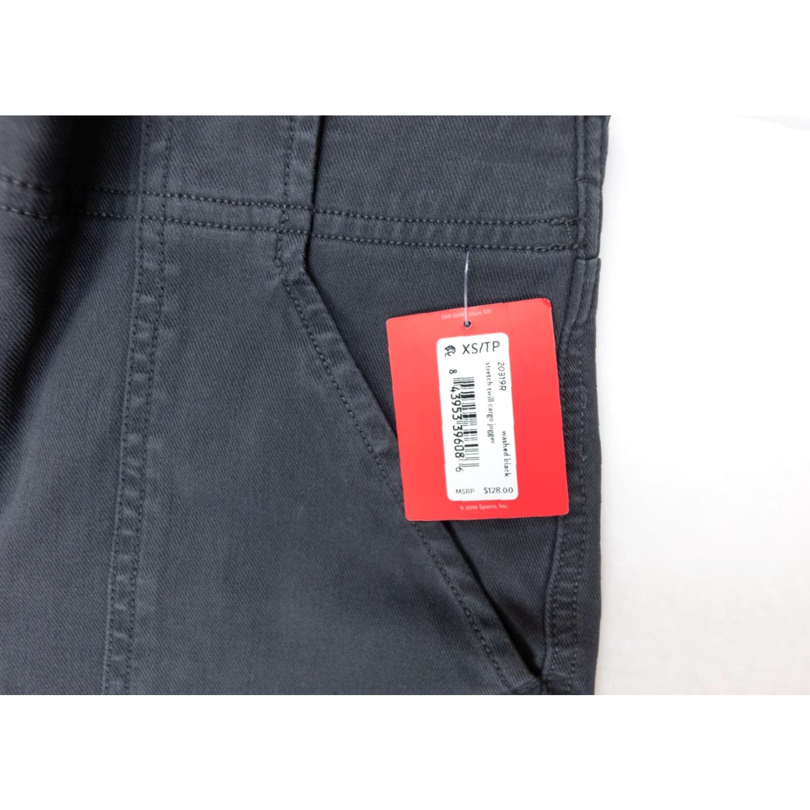 Spanx Spanx Women’s Cargo Jogger Pants - Stretch Twill, Gray, XS, High Rise, 5-Pocket, Regular Fit - Denim/Jeans Style, New with Tags Size 26" / US 2 / IT 38 - 4 Thumbnail