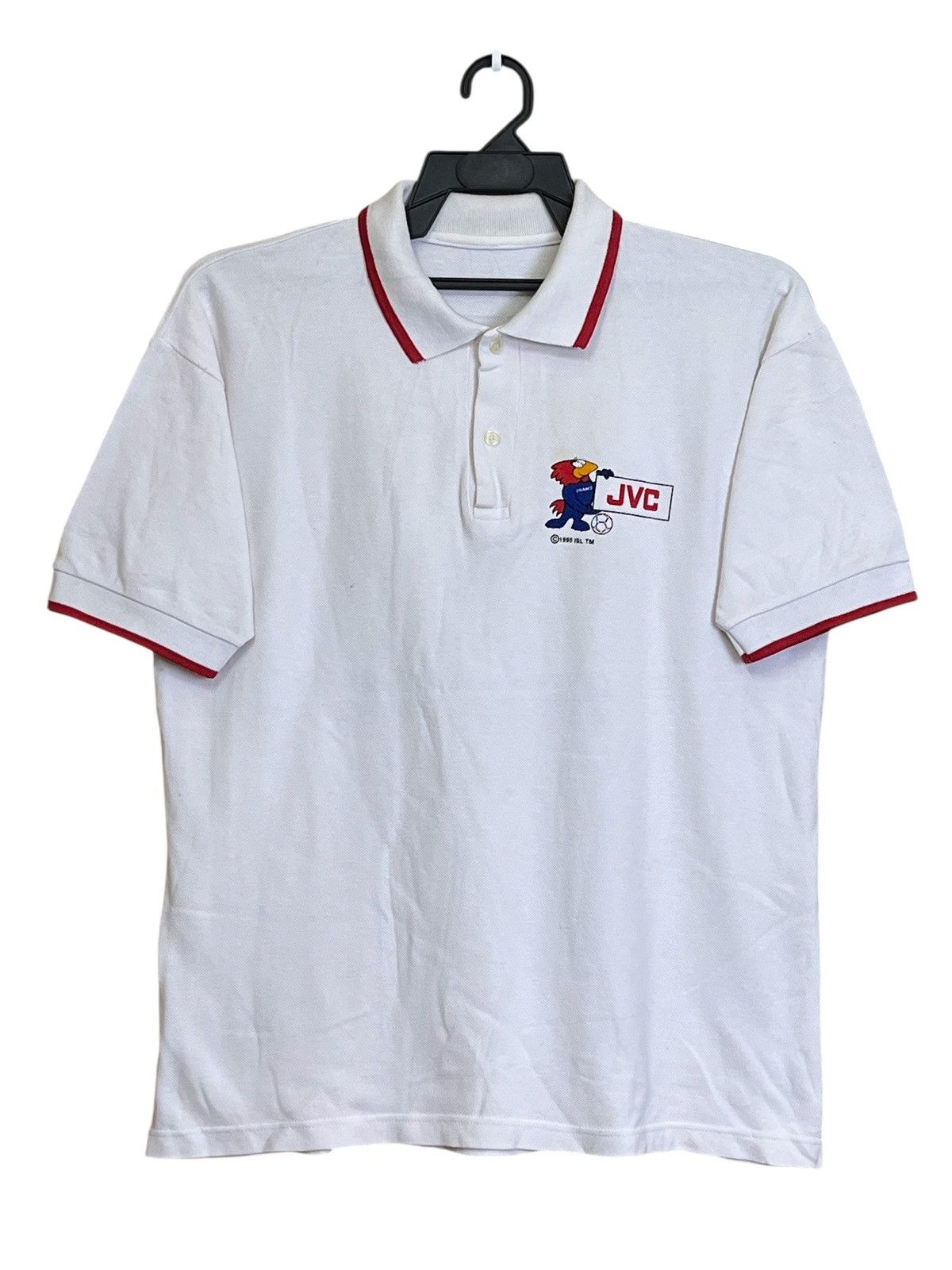 Vintage Vintage 90s FRANCE FIFA WORLDCUP 98 sponsor by jvc shirts Size US L / EU 52-54 / 3 - 3 Thumbnail