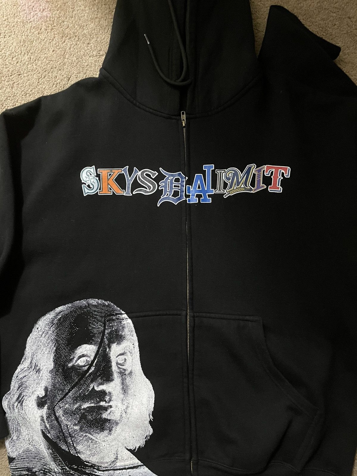 Other Sky da limit sdl baseball logo zip up hoodie | Grailed