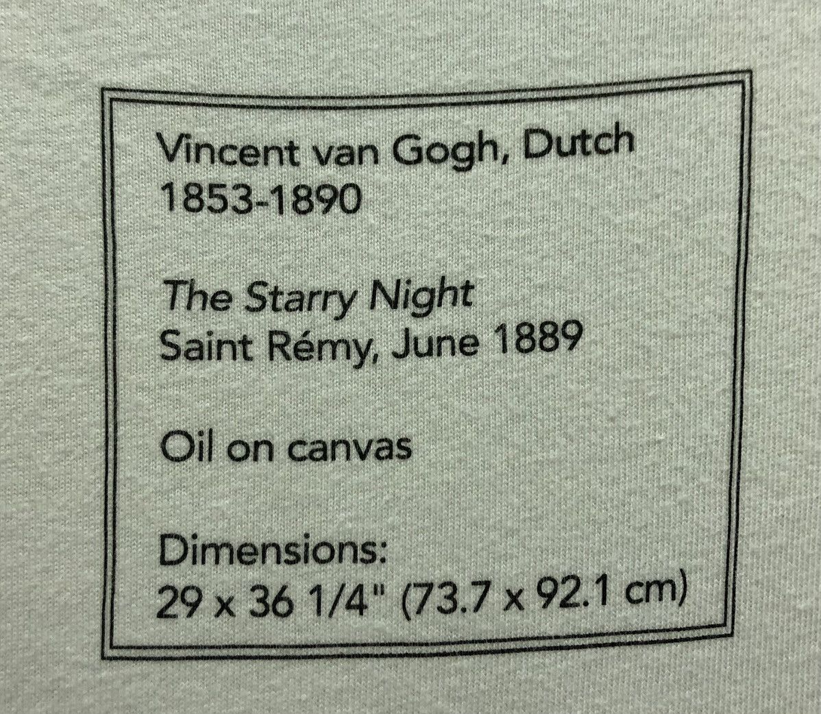 Uniqlo Uniqlo MoMA Vincent van Gogh The Starry Night T-Shirt Size US M / EU 48-50 / 2 - 5 Thumbnail