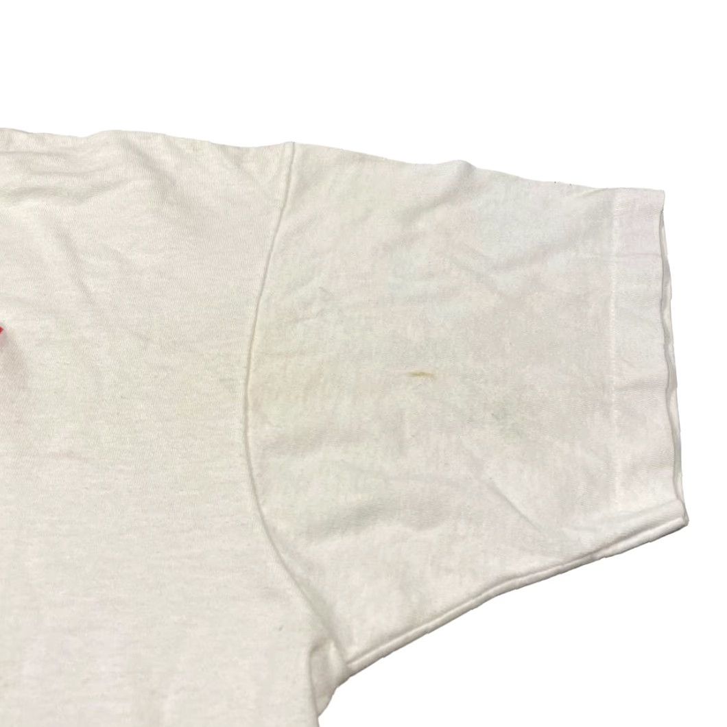 Vintage VINTAGE Mens T Shirt 1993 USA Made Graphic Print Eat Right America Fitness White Short Sleeve Crew Neck Large Retro 90s Mens Size US L / EU 52-54 / 3 - 6 Thumbnail
