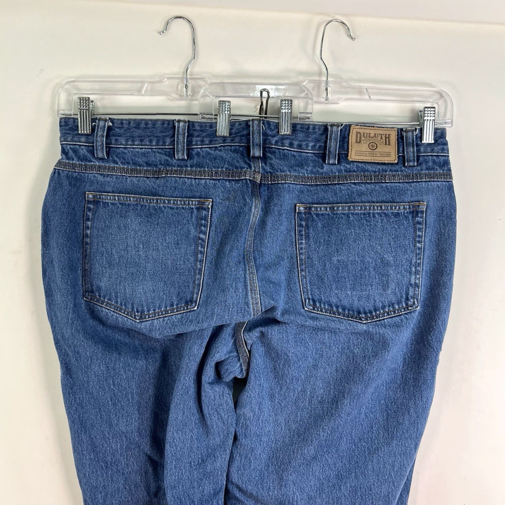 Denime DULUTH Street Denim Jeans Men’s 44x32 Denim Straight Mid 10in Blue USA Logo 5-Pocket Relaxed Fit Regular Size 44 Mens Size US 44 / EU 60 - 7 Thumbnail