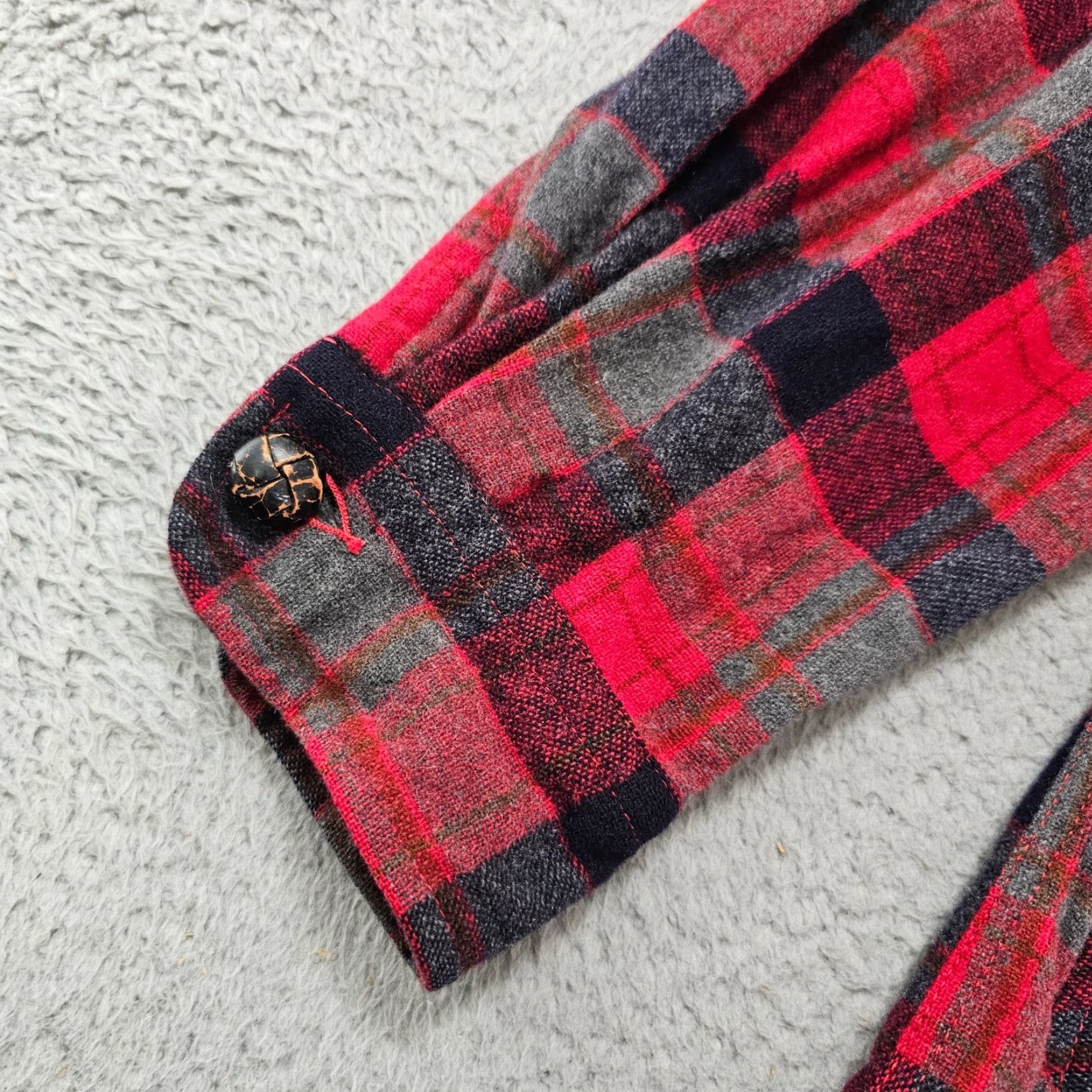 Pendleton Pendleton Shacket Men's M Plaid Wool Flannel 90s Vintage Red Button Casual Workwear 90s Mens Size US M / EU 48-50 / 2 - 5 Thumbnail