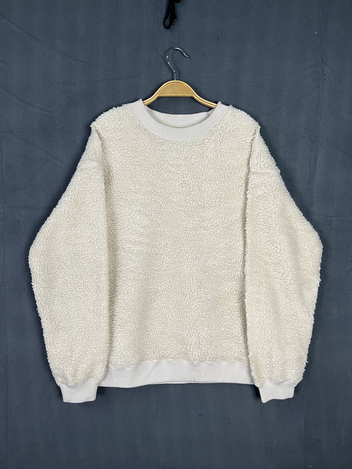 Beams Plus × Japanese Brand × Vintage Vintage Beams Heart Deep Pile Sherpa Sweatshirt Size US L / EU 52-54 / 3 - 1 Thumbnail