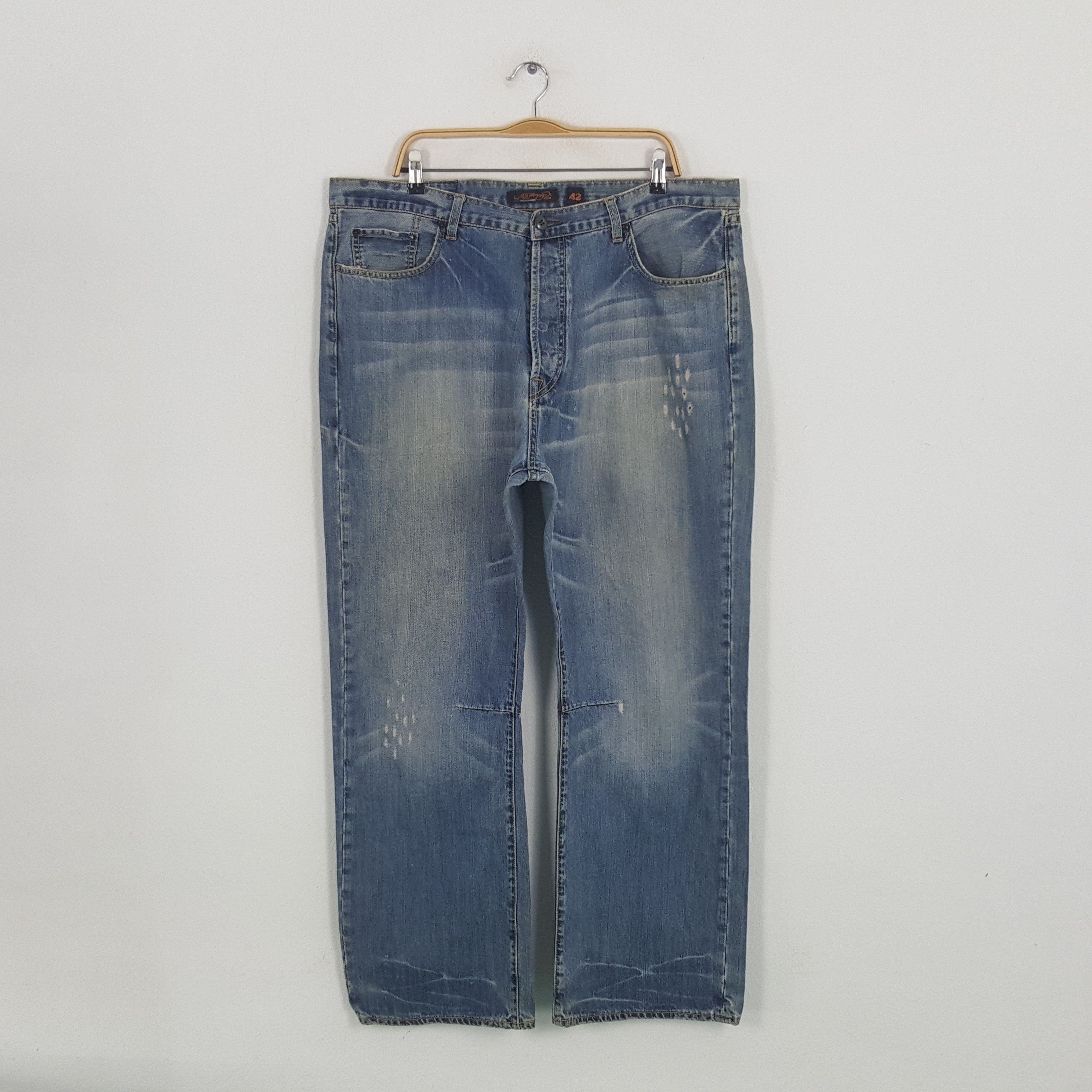 Christian Audigier × Ed Hardy × Vintage Vintage Ed Hardy by Christian Audiger American Denim Jeans Size US 41 - 4 Thumbnail