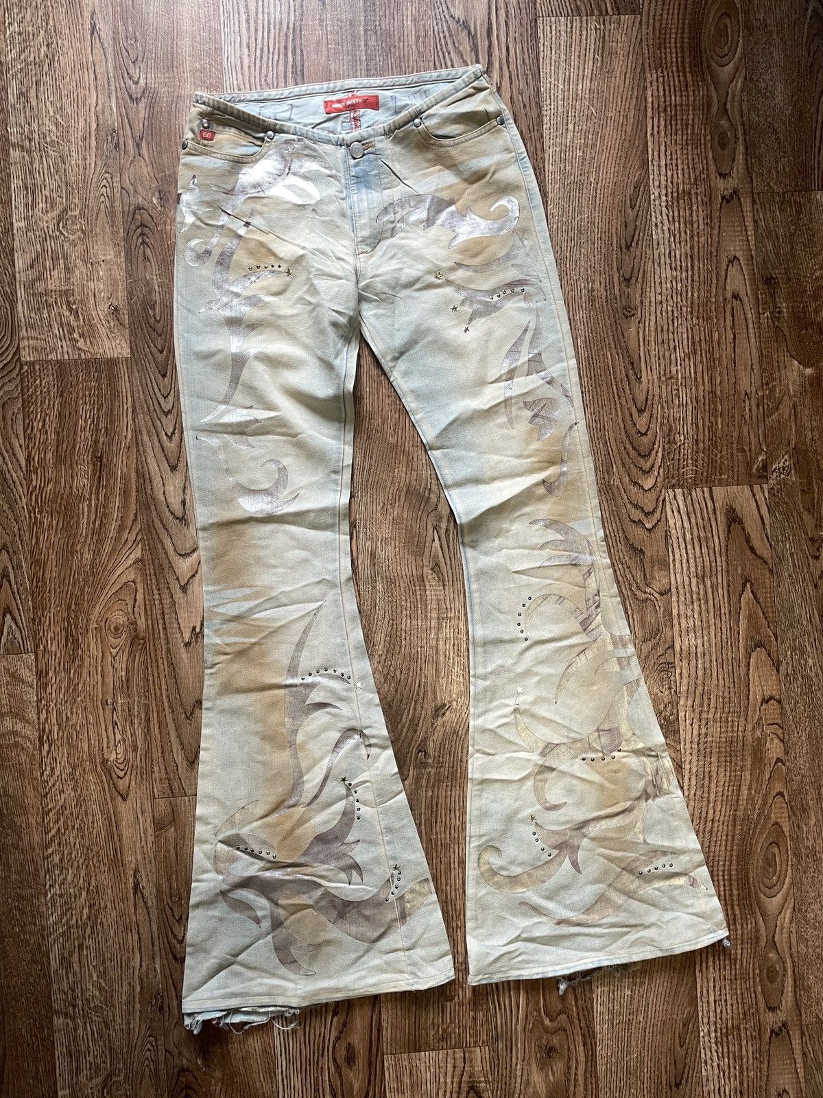 Miss Sixty Rare Miss Sixty Flare Pants Hippie Low Waist Size 27" / US 4 / IT 40 - 3 Thumbnail