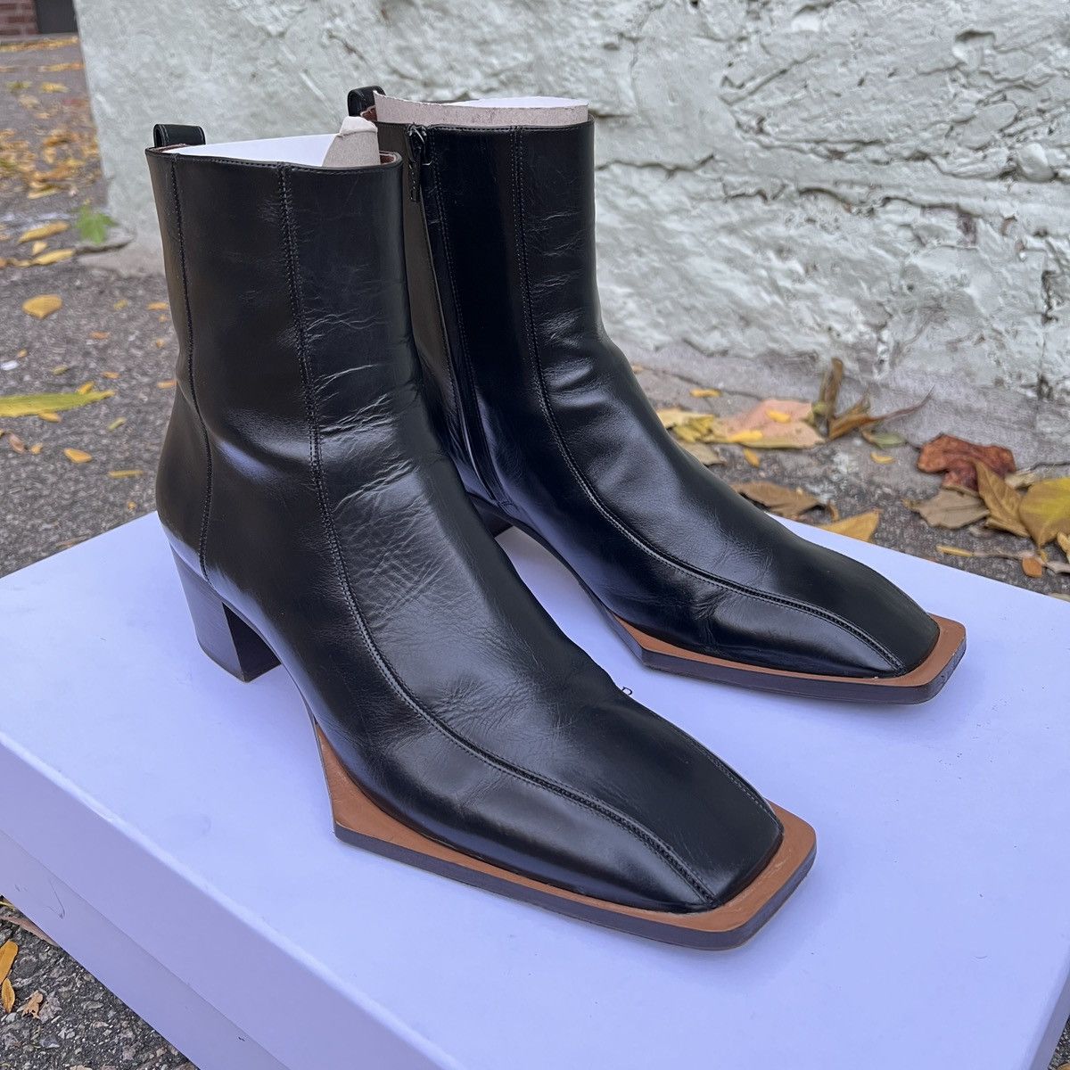 Wales Bonner Wales Bonner Kora Black Leather Boots 42 Men Size US 9 / EU 42 - 8 Thumbnail