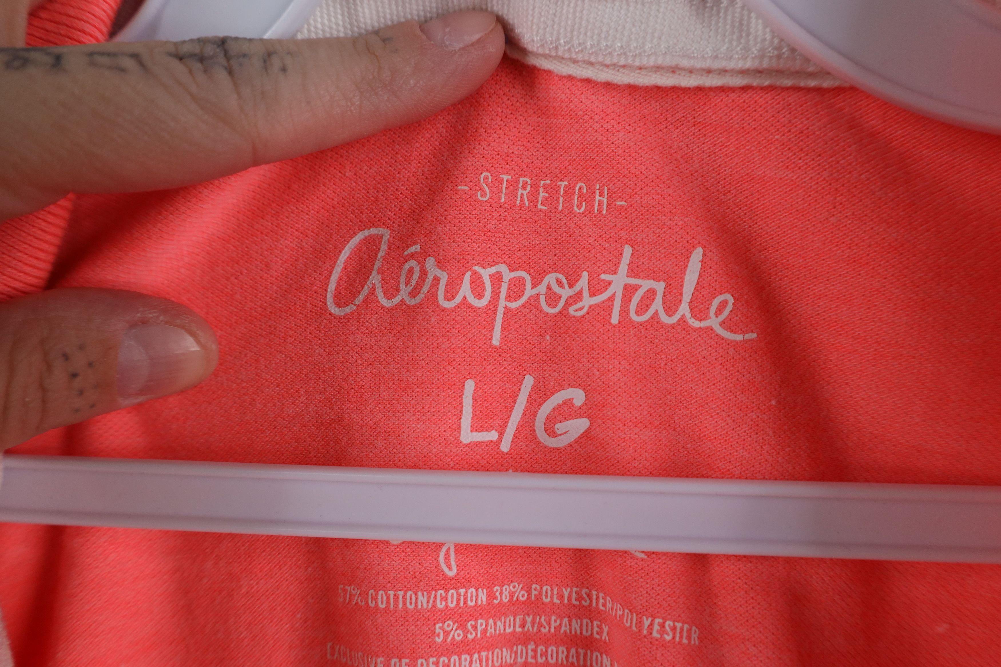 Aeropostale Vintage Y2K Aeropostale Bella Collared Polo Shirt Pink Size L / US 10 / IT 46 - 8 Thumbnail