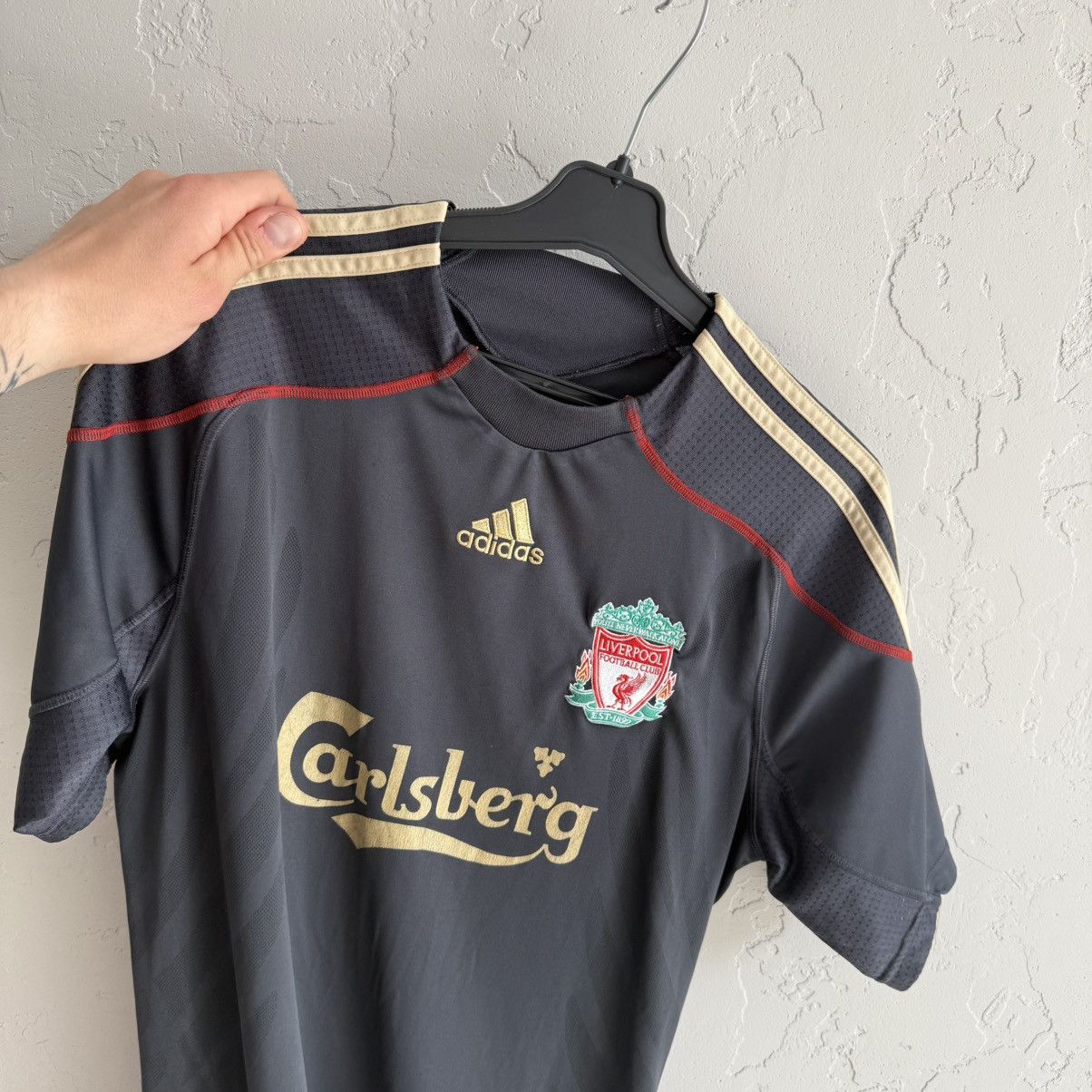 Vintage Liverpool 2009/2010 Adidas Away Football Shirt Soccer Jersey Size US M / EU 48-50 / 2 - 8 Thumbnail