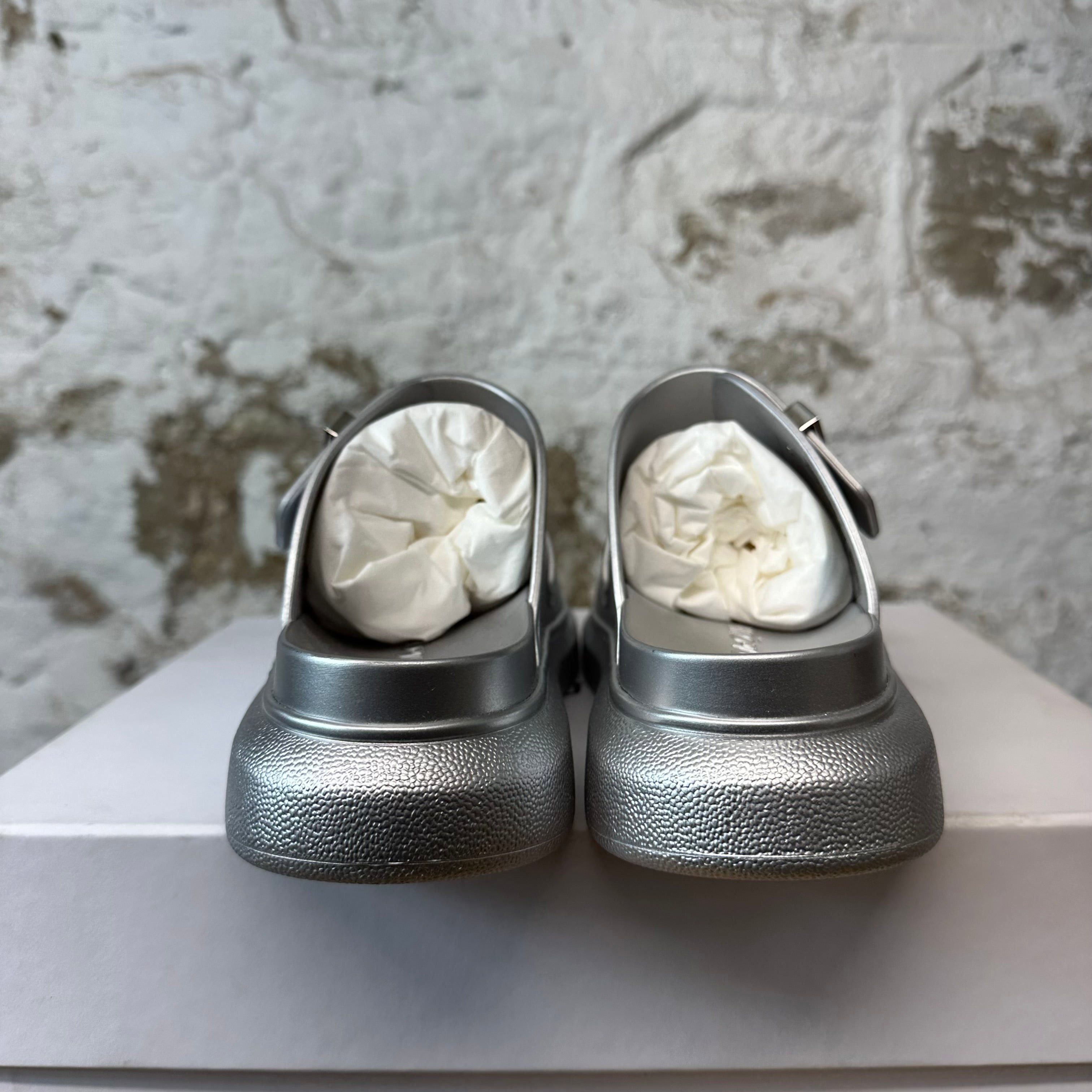 Alexander McQueen Alexander McQueen Silver Hybrid Slide Sz 7 (40) DS Size US 7 / EU 40 - 5 Thumbnail