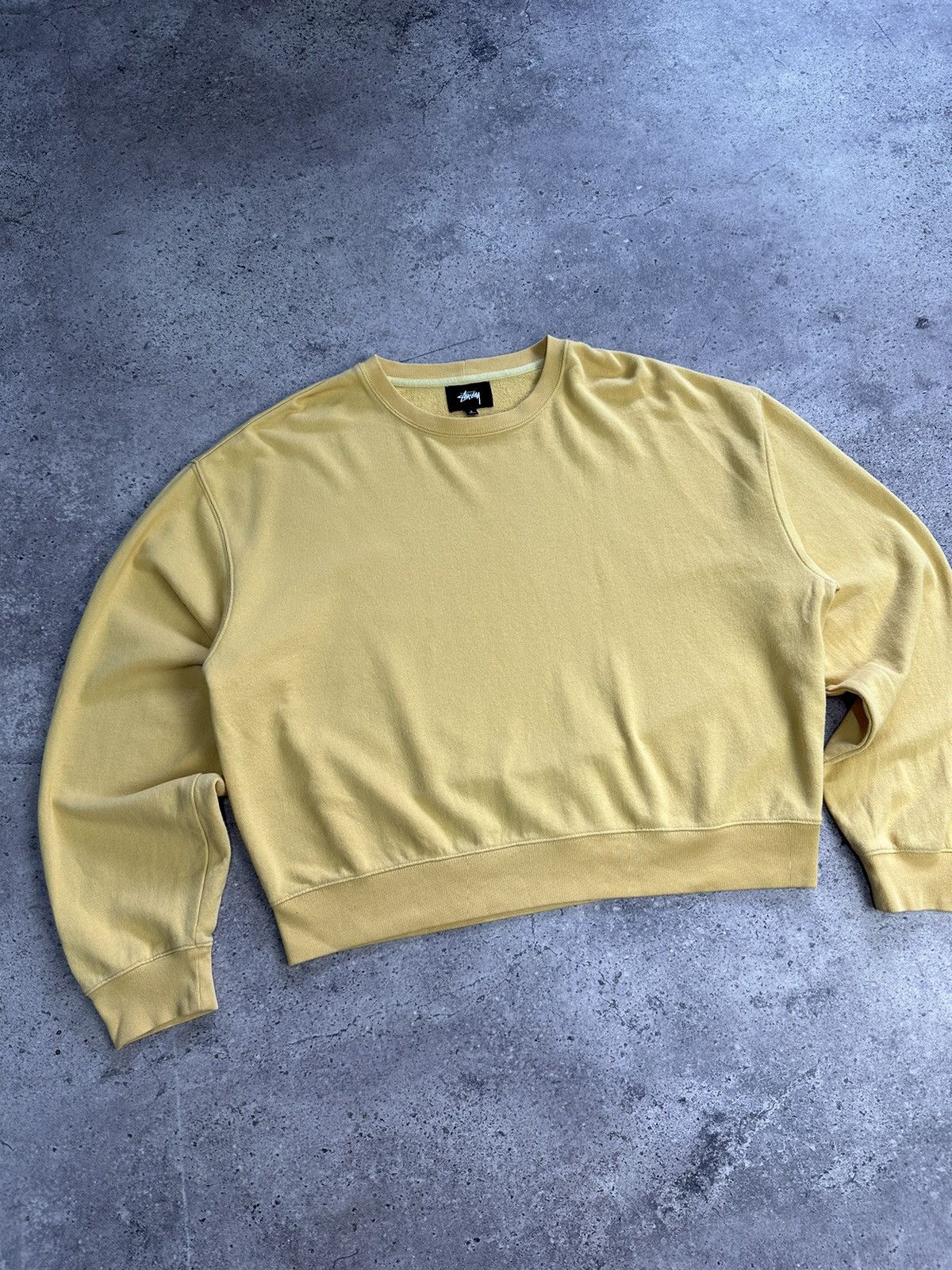 Stussy × Vintage Vintage Stussy Cropped Sweatshirt Big Logo Y2K Archival Size L / US 10 / IT 46 - 4 Thumbnail