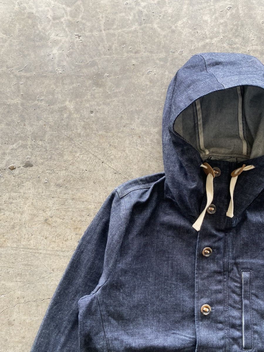 Beams Japan Beams Men's Indigo Denim Hoodie Jacket Size US M / EU 48-50 / 2 - 6 Thumbnail