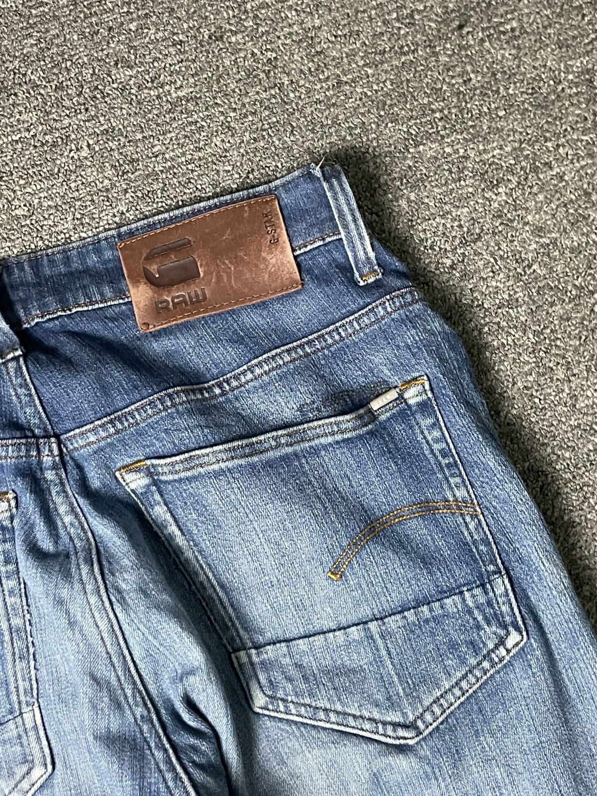 G-Star × Vintage G STAR RAW Brand Tapered Jeans (84) Size US 30 / EU 46 - 17 Thumbnail