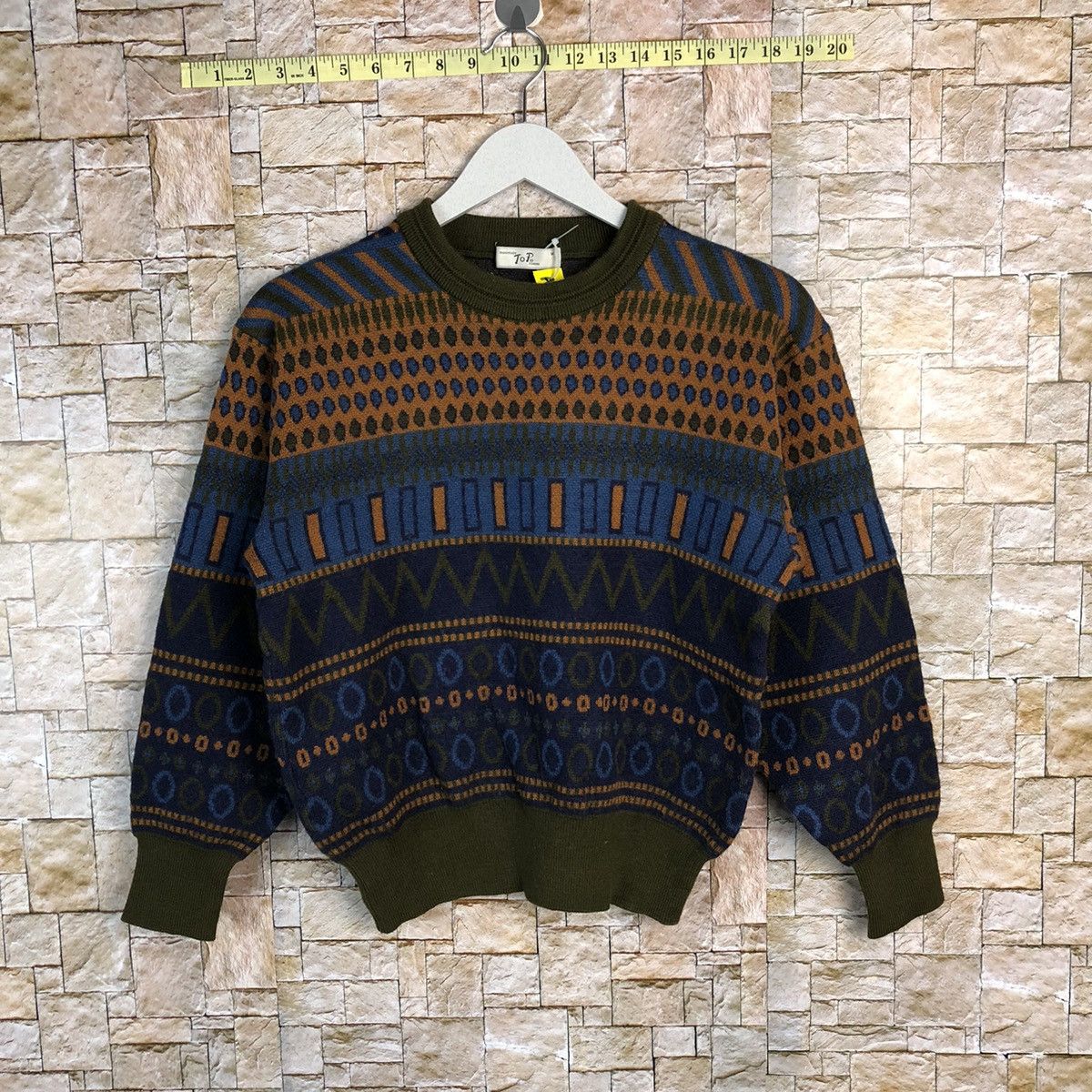 Japanese Brand DL Top Tokyo Brown vintage Knitwear #A256 Size US XS / EU 42 / 0 - 1 Thumbnail