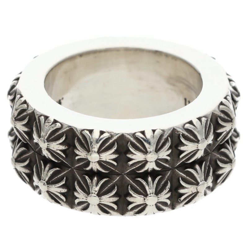 Chrome Hearts Chrome Hearts Pete Punk Double Row Silver Ring Size ONE SIZE - 2 Thumbnail