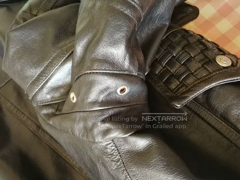 Other Vintage leather coat, tea core cowhide Size US L / EU 52-54 / 3 - 5 Thumbnail