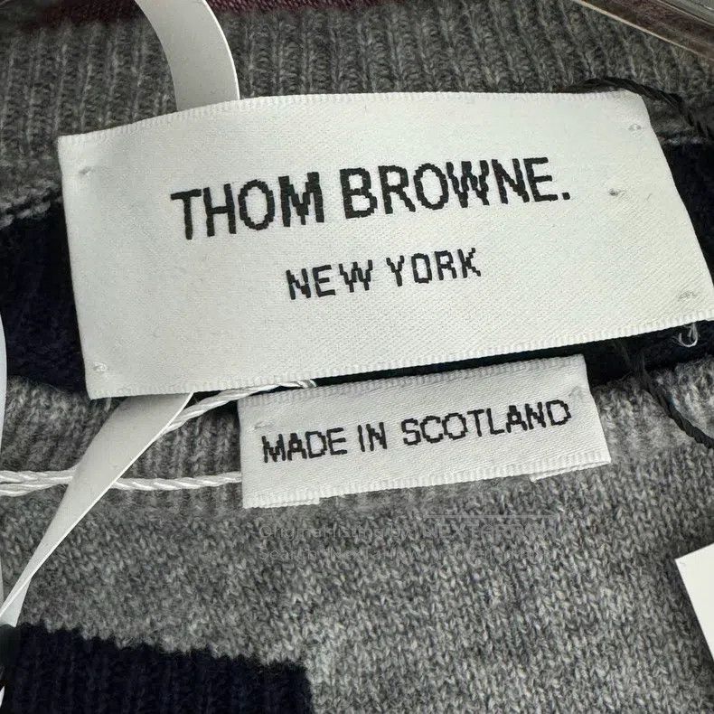 Thom Browne Thom Browne Mock cardigan four-striped cashmere sweater Size US XXS / EU 40 - 4 Thumbnail