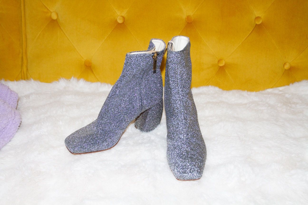 image of Tibi 2019 Bronson Leather Boots In Silver, Women's (Size 6)